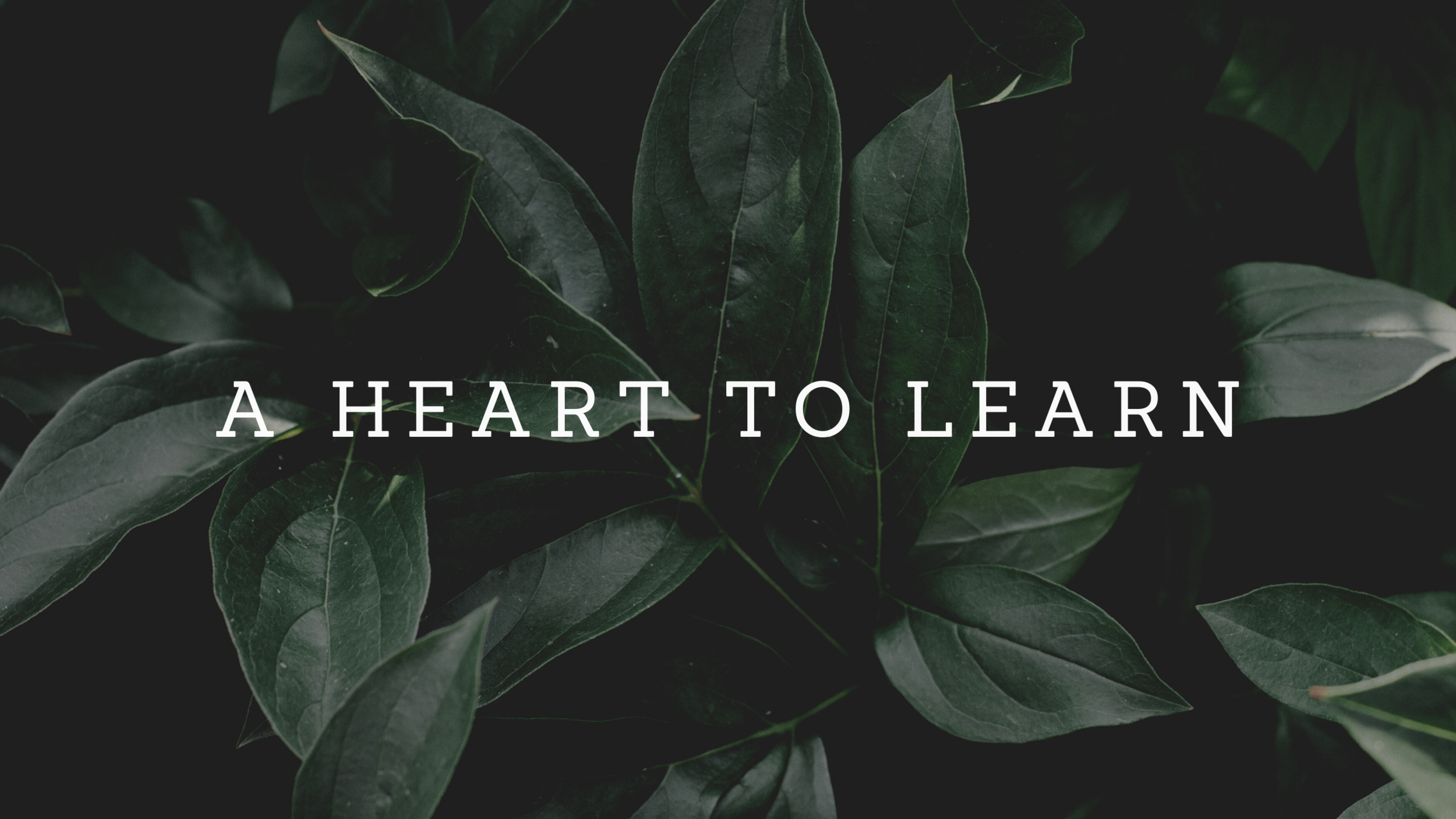 A Heart to Learn