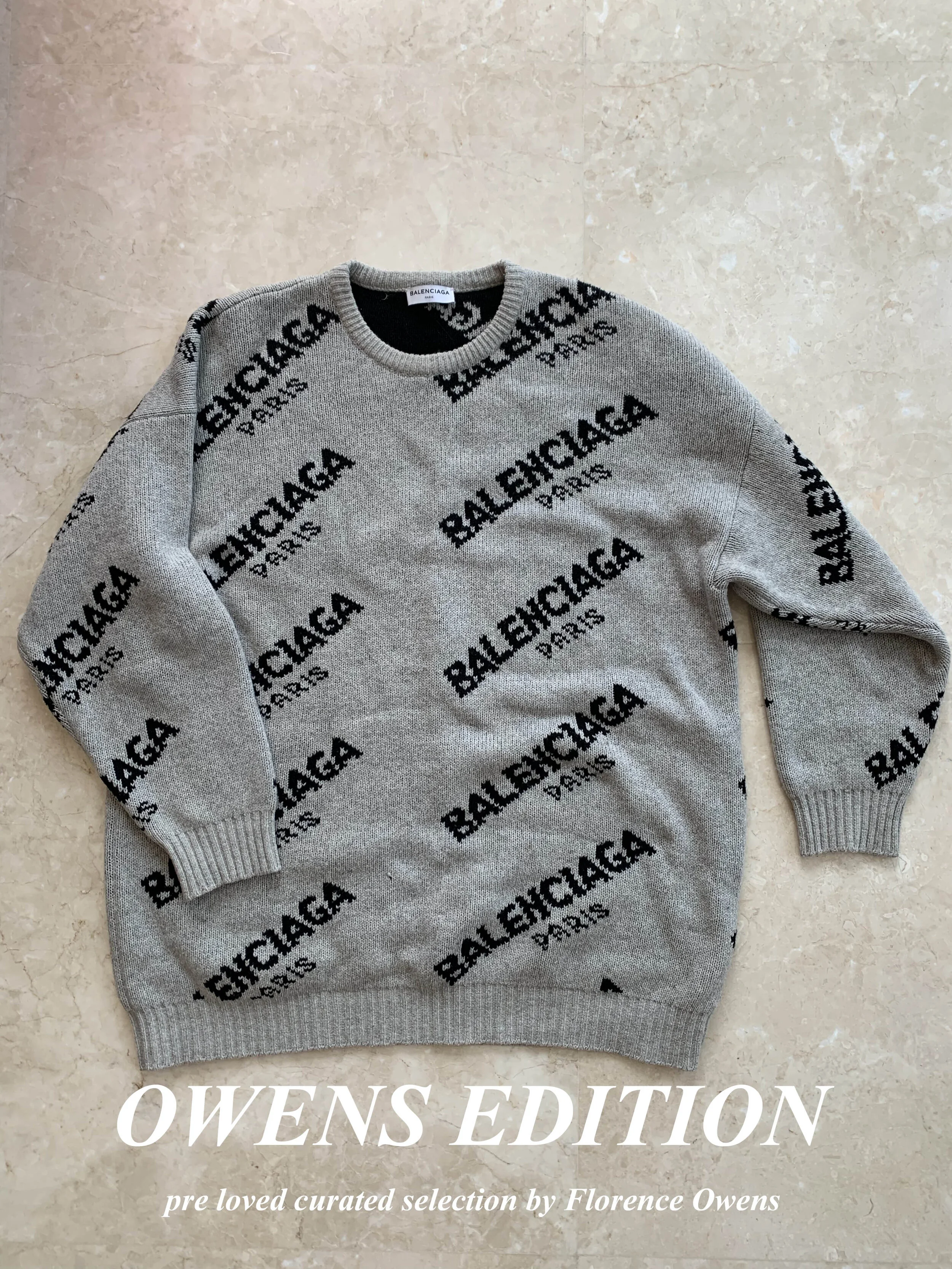 Balenciaga knitted preloved jumper 