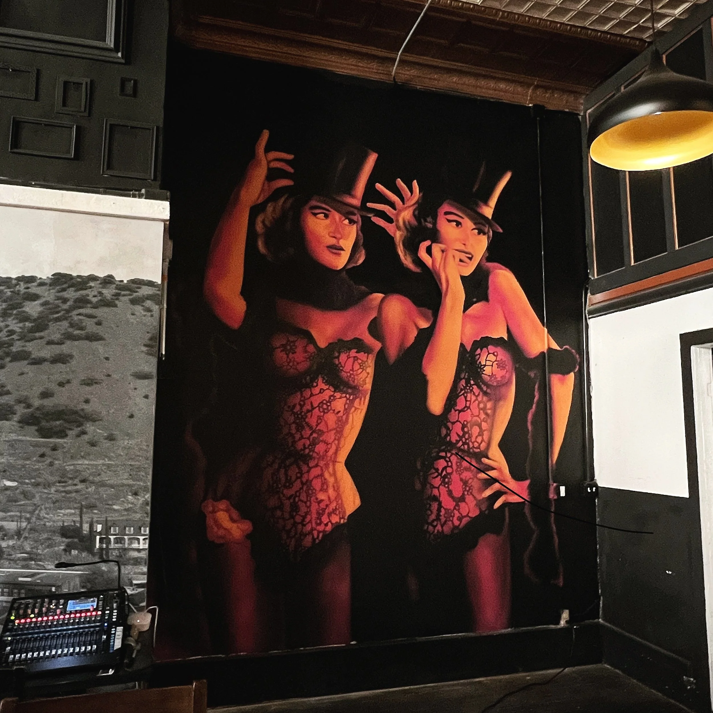 Burlesque Dancers 13’ x 10’ Spray Paint Mural