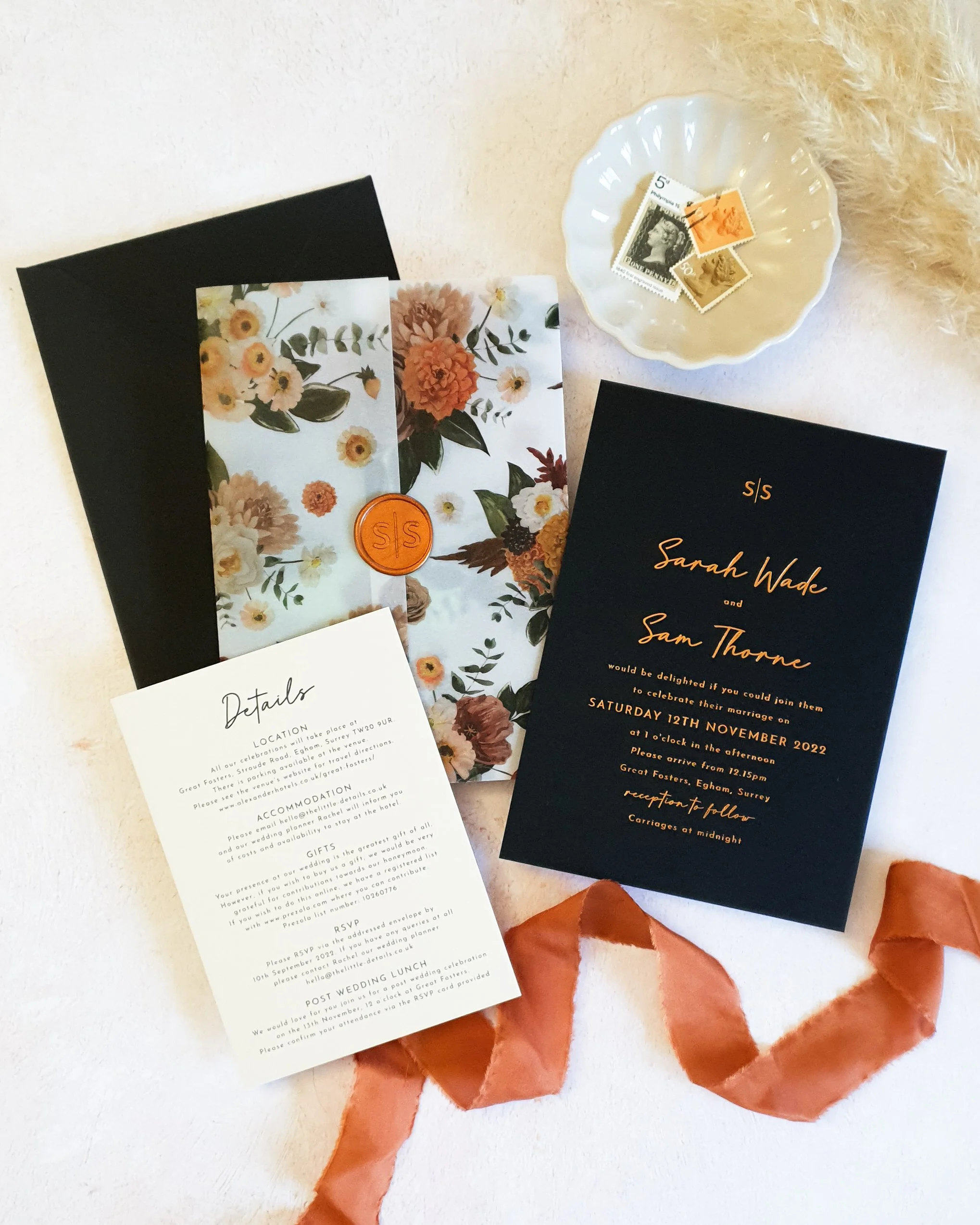 Personalised Wedding Invitations | Silk & Ink Designs