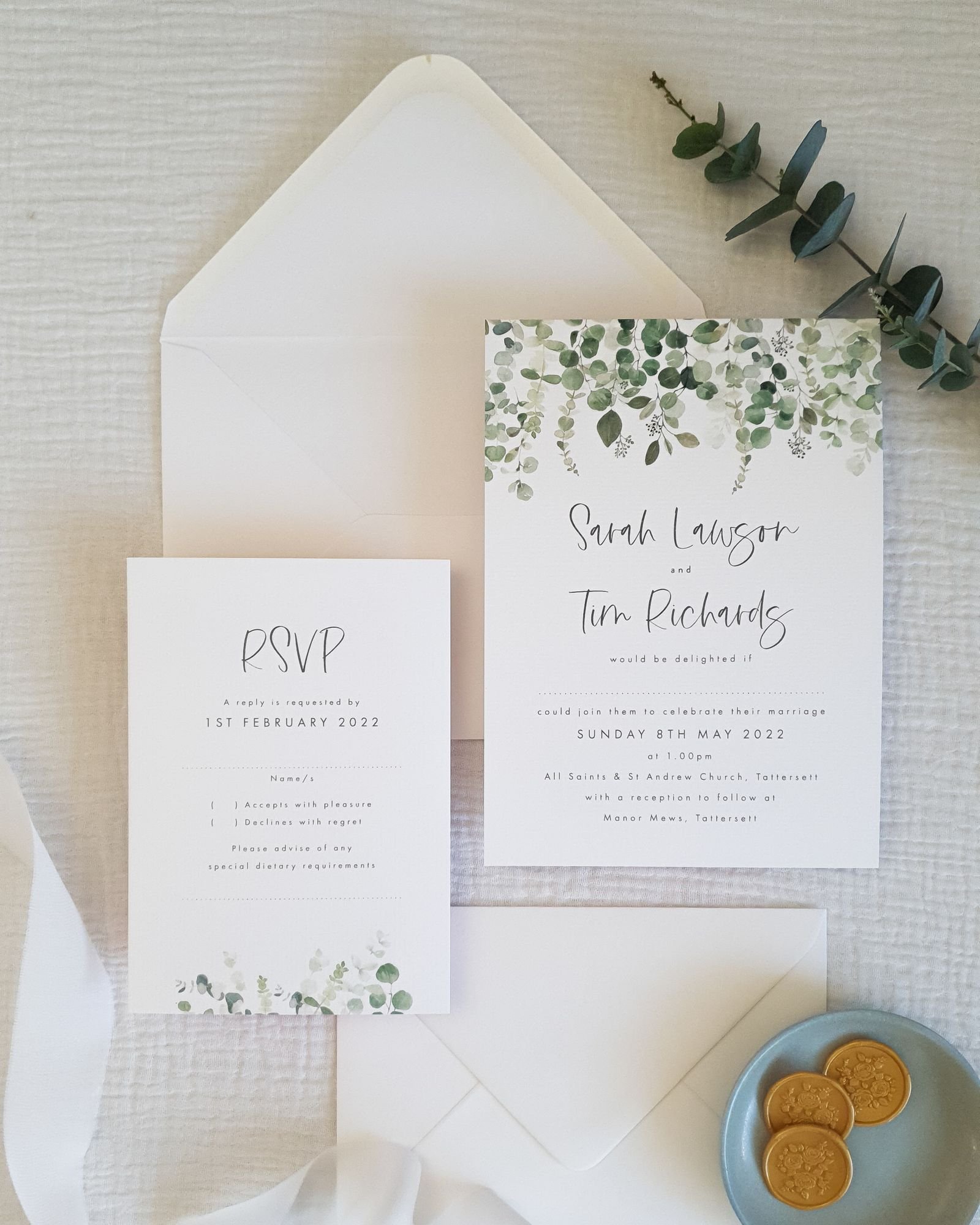 Eucalyptus wedding invitation suite.jpg
