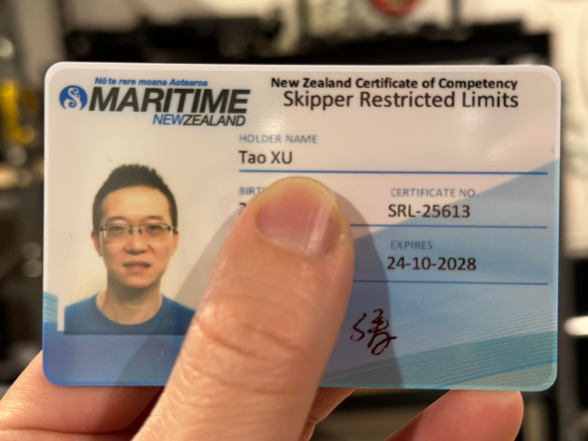 After one year of hard work, I&rsquo;m really happy that I got  my Commercial Skipper License now 😀.

I don&rsquo;t really have much time to myself nowadays with a young family. Had to get up really early most days to study. Hey, I got there!