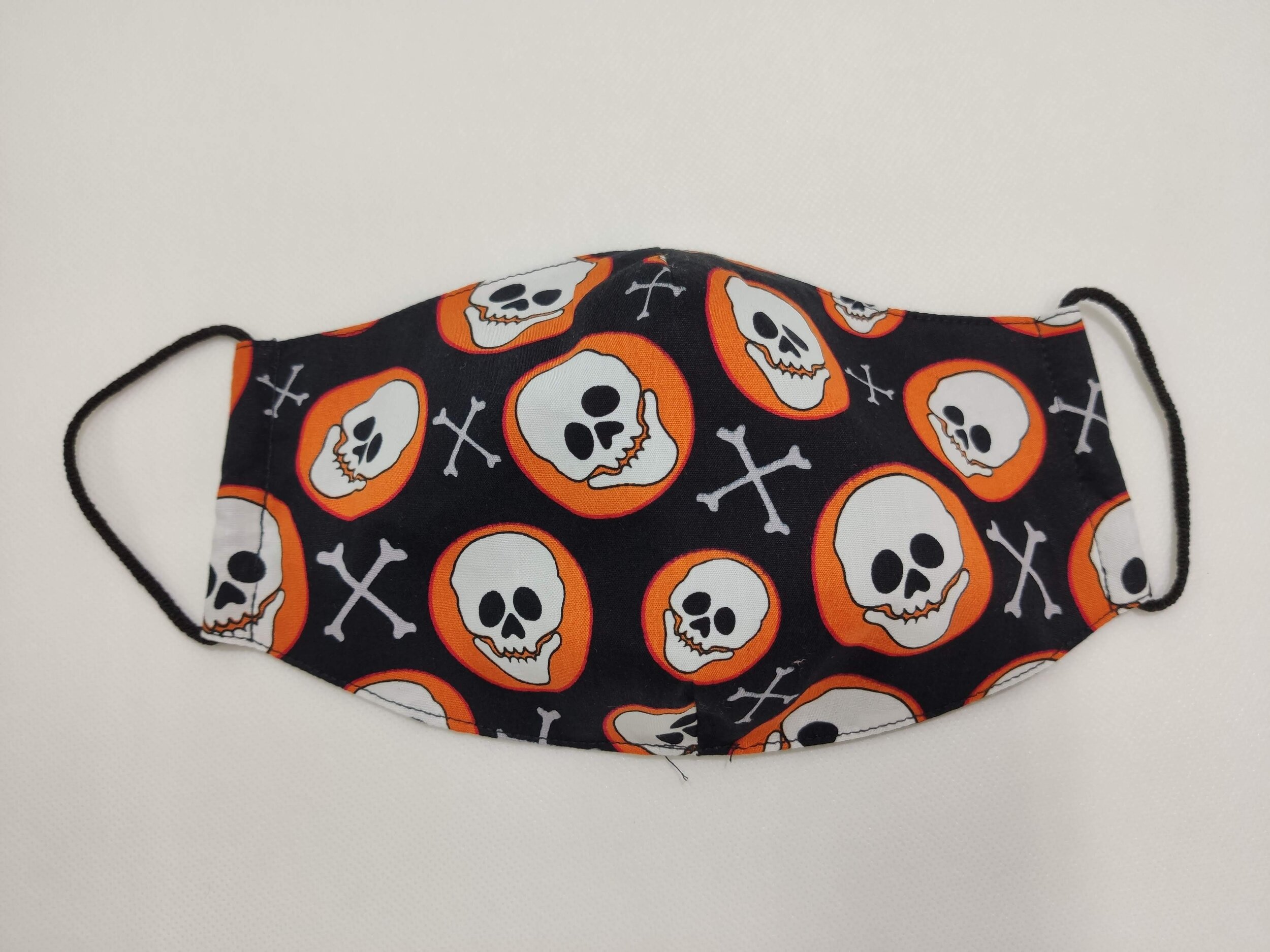 MASCARILLA FORMA CALAVERAS NARANJA