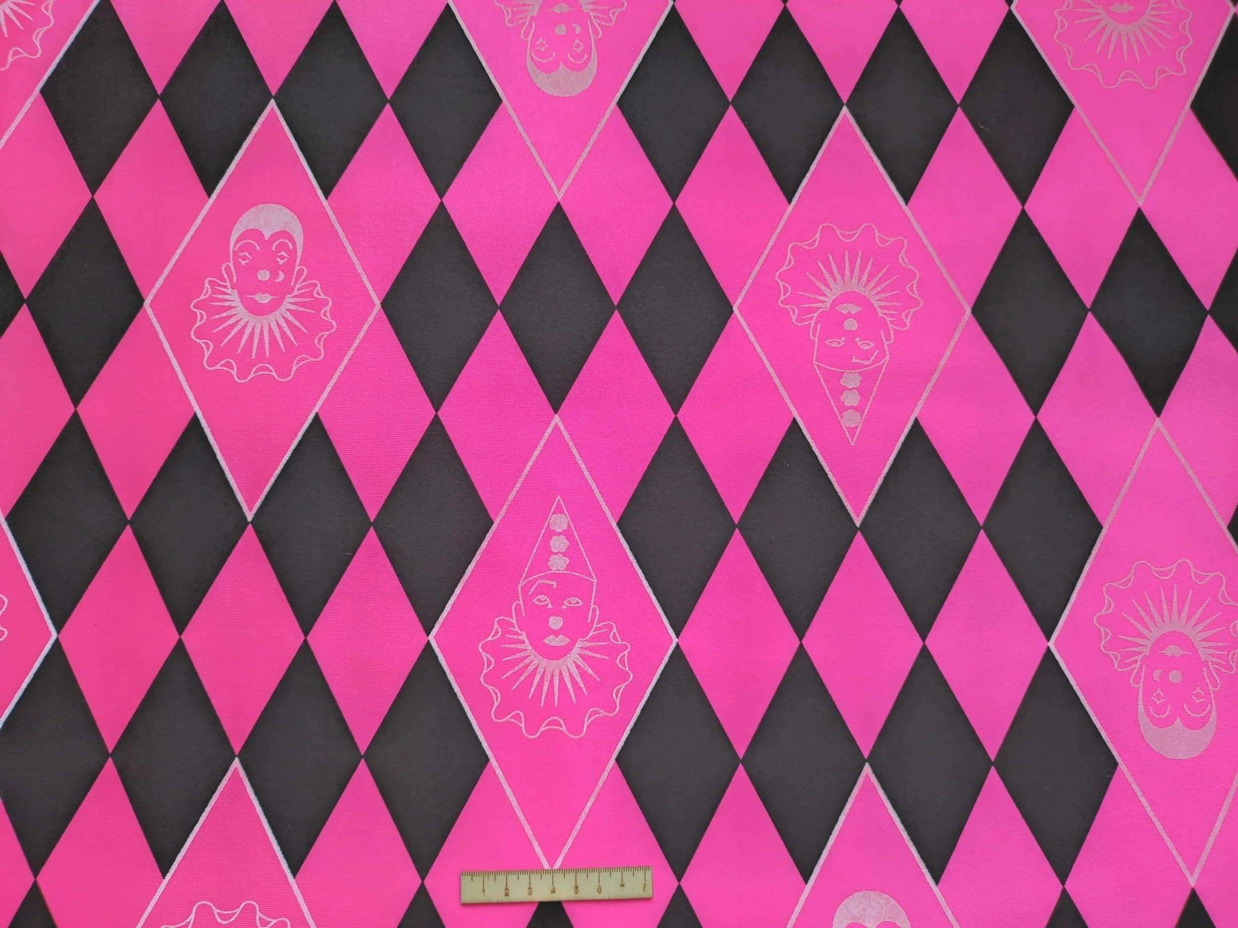 ARLEQUINCON ROMBOS ROSA FLUOR