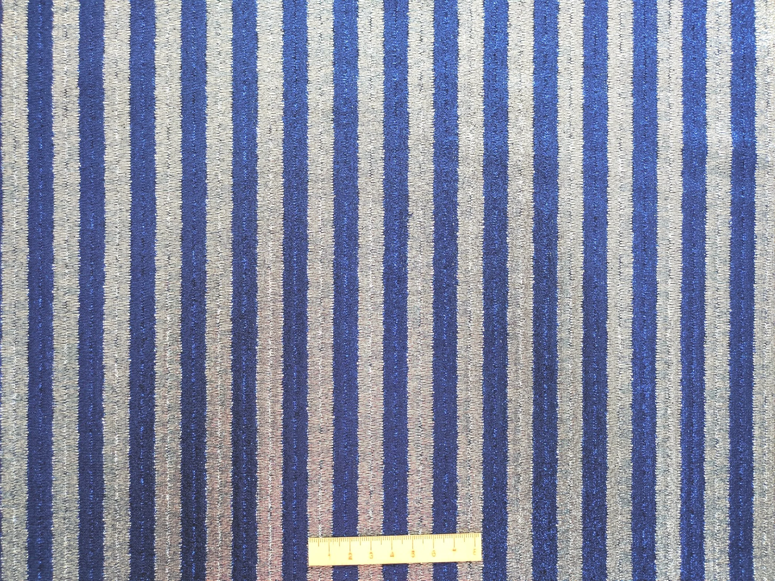 RAYA PLATA Y AZULÓN DE OASIS CON LUREX
