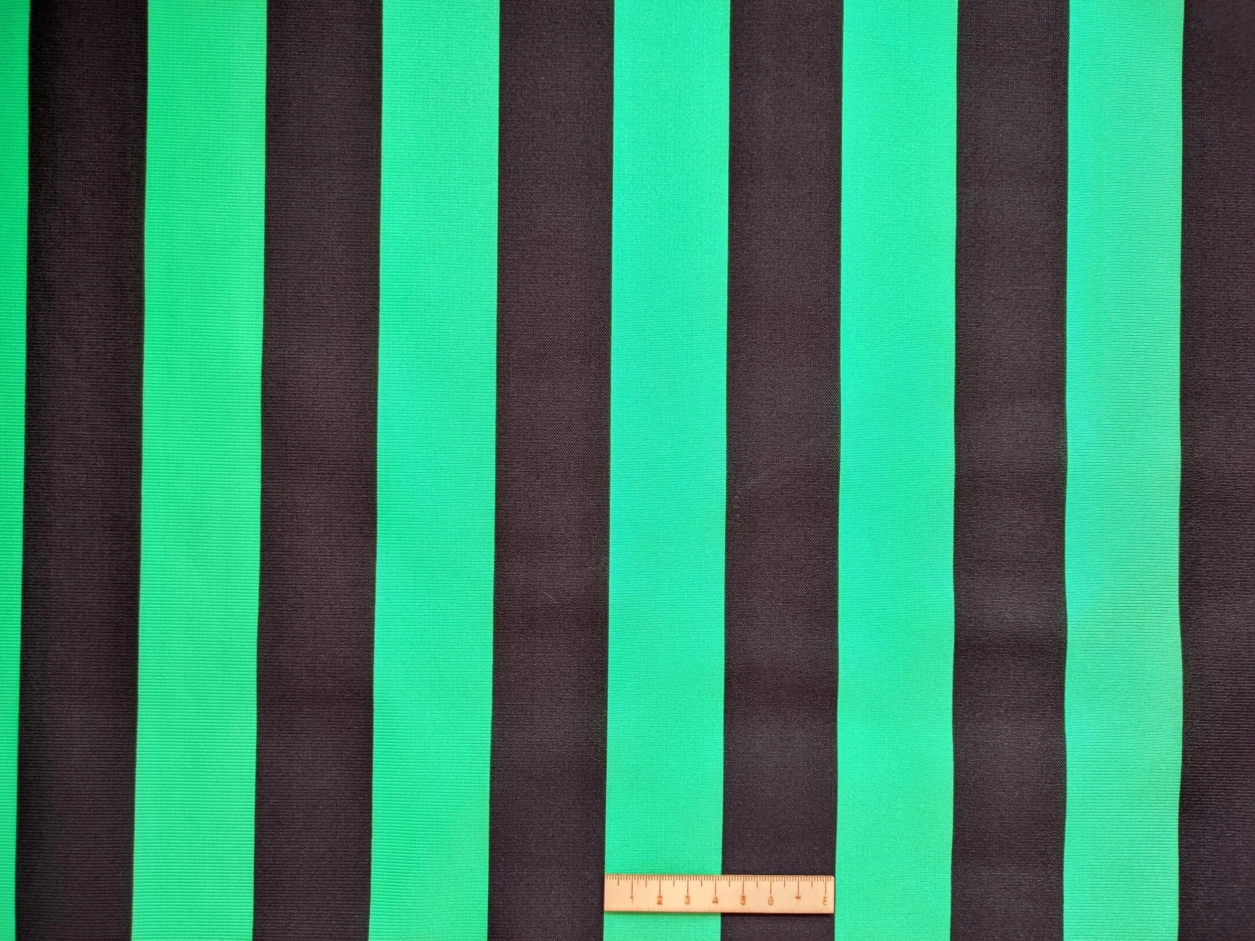 RAYA NEGRA Y VERDE FLUOR ANCHA