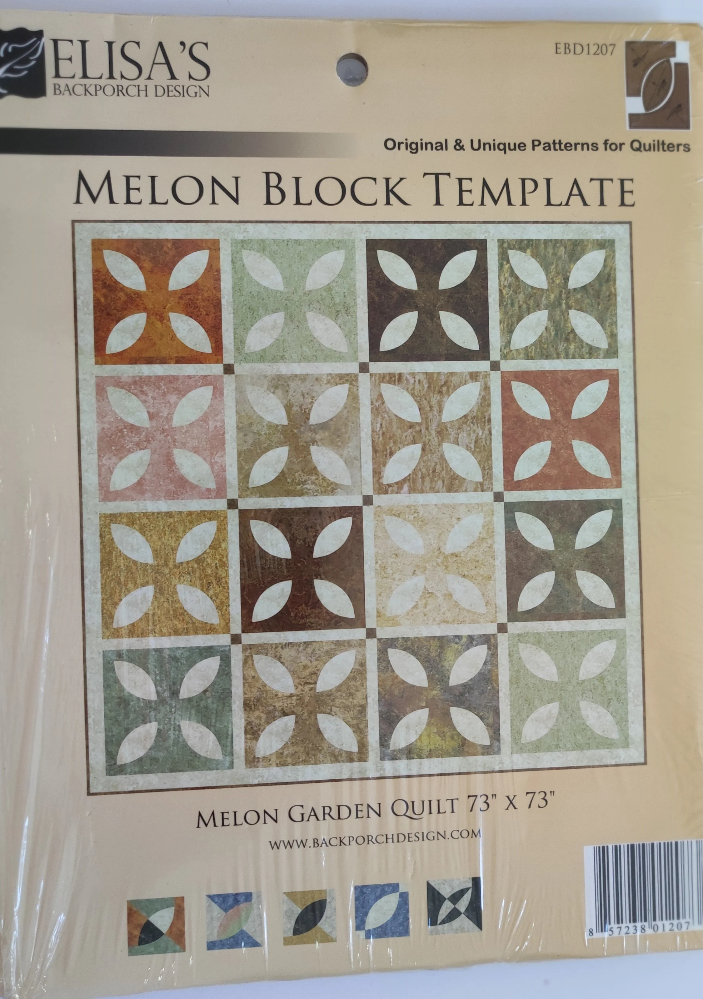 MELON BLOCK TEMPLATE  8" finished