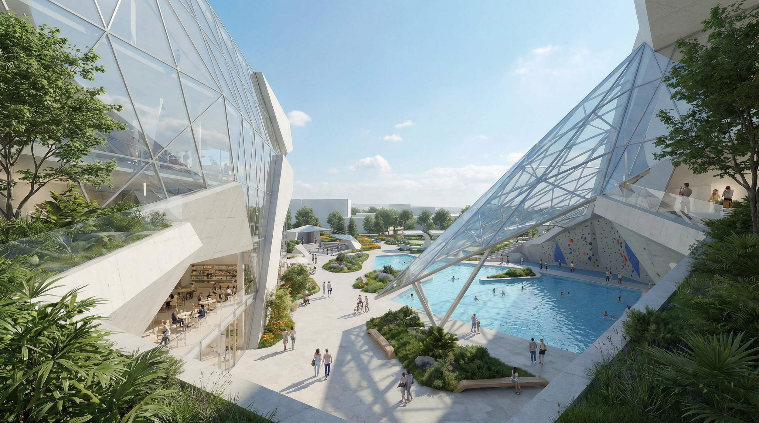 unconventional innovative design of community center