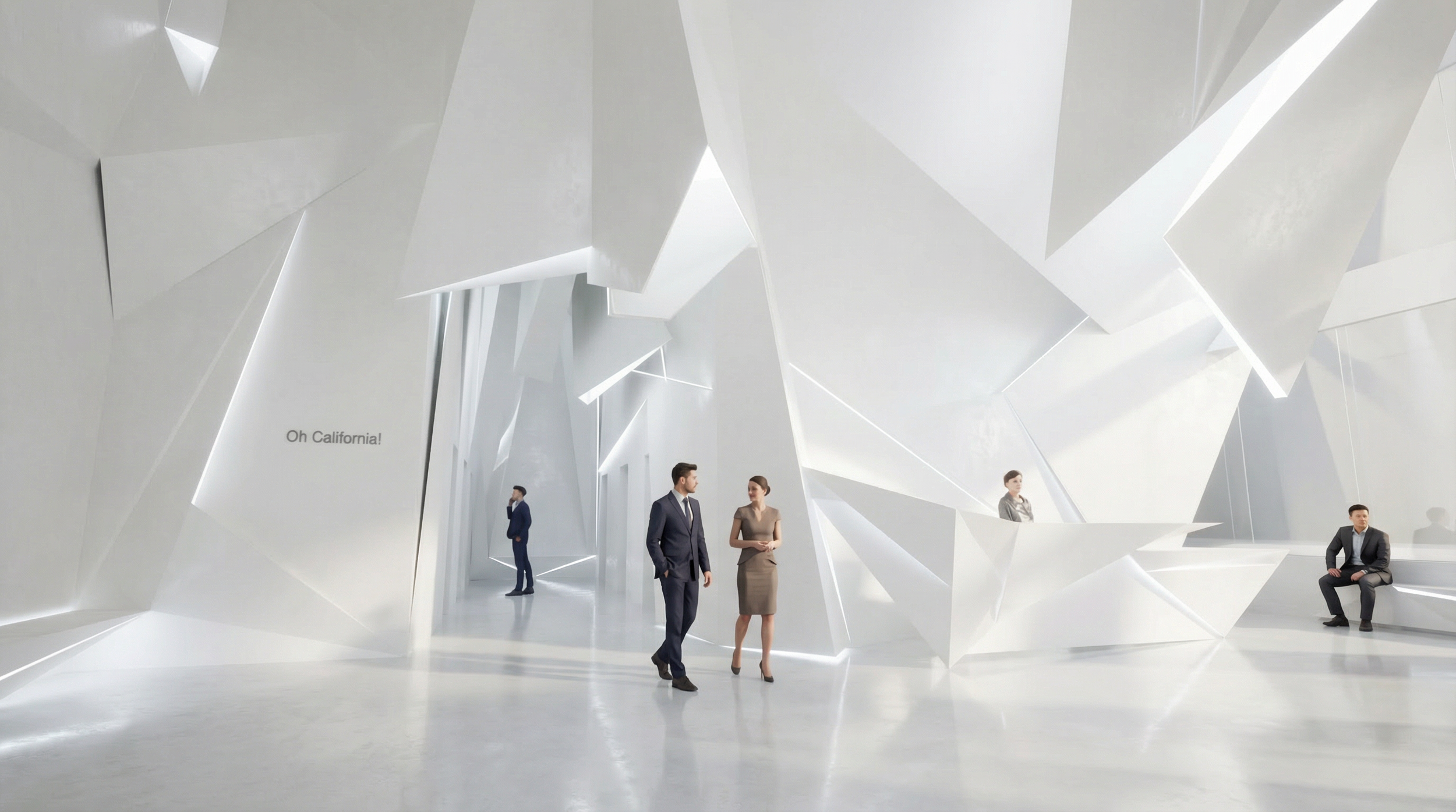 contemporary business lobby interior space designed by Marc Northstar