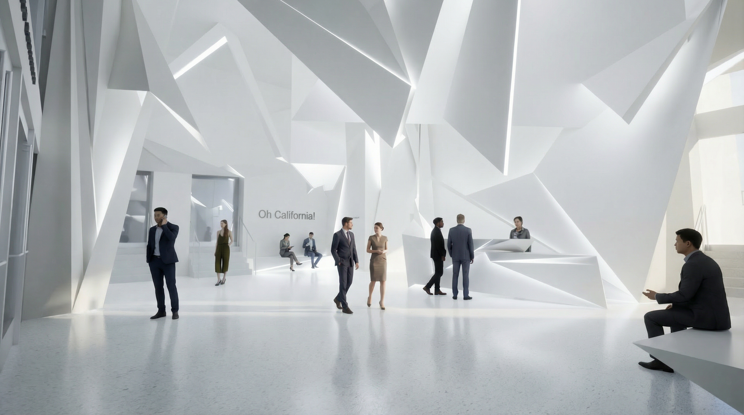 contemporary business lobby interior space designed by Marc Northstar