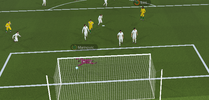 Stefan is really impressed with the quality of defending here