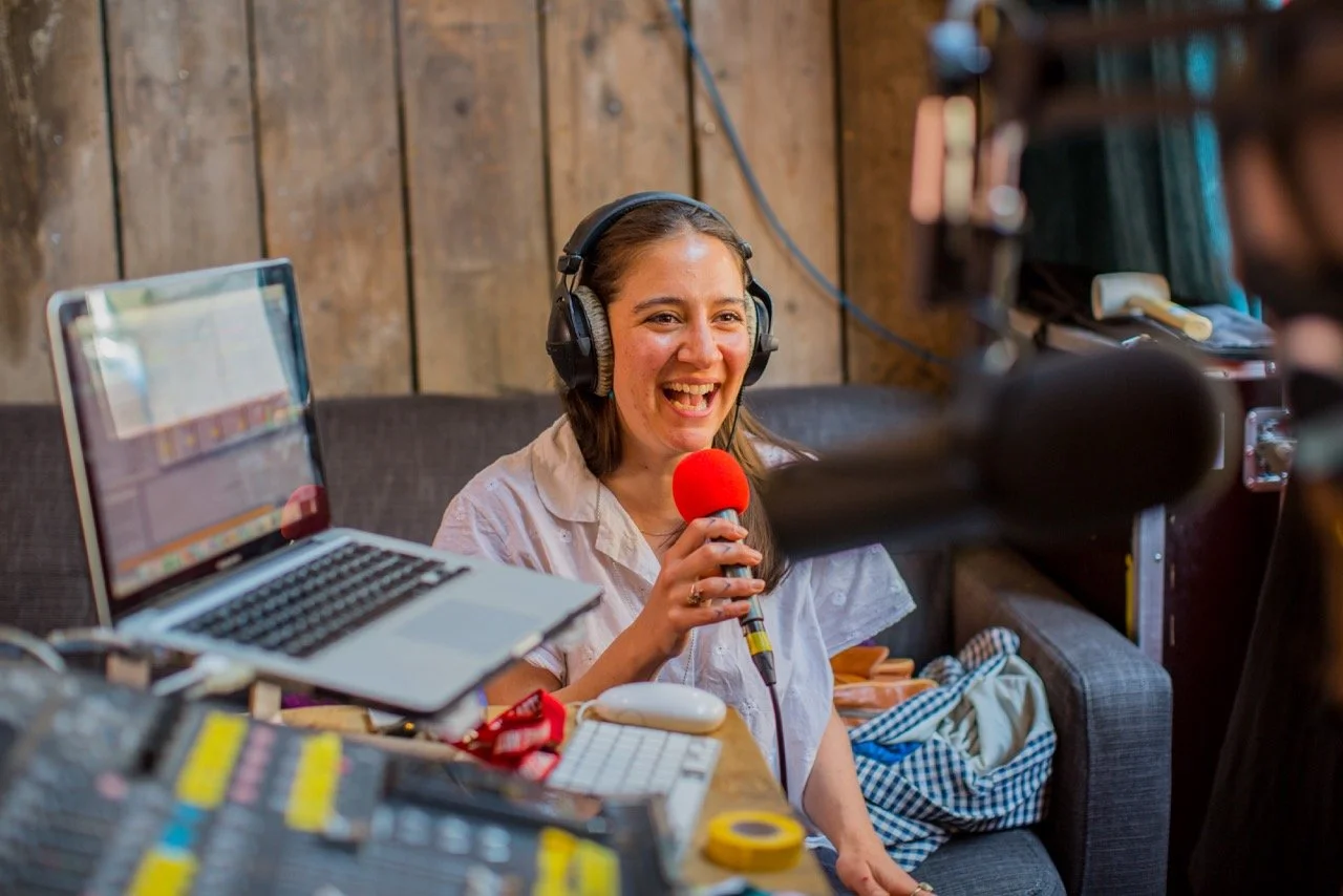 Sara Zaltash Mayfest Radio with British-Iranian Bristol-based Astrologer and Artists Beloved Sara Zaltash, picture by Paul Blakemore