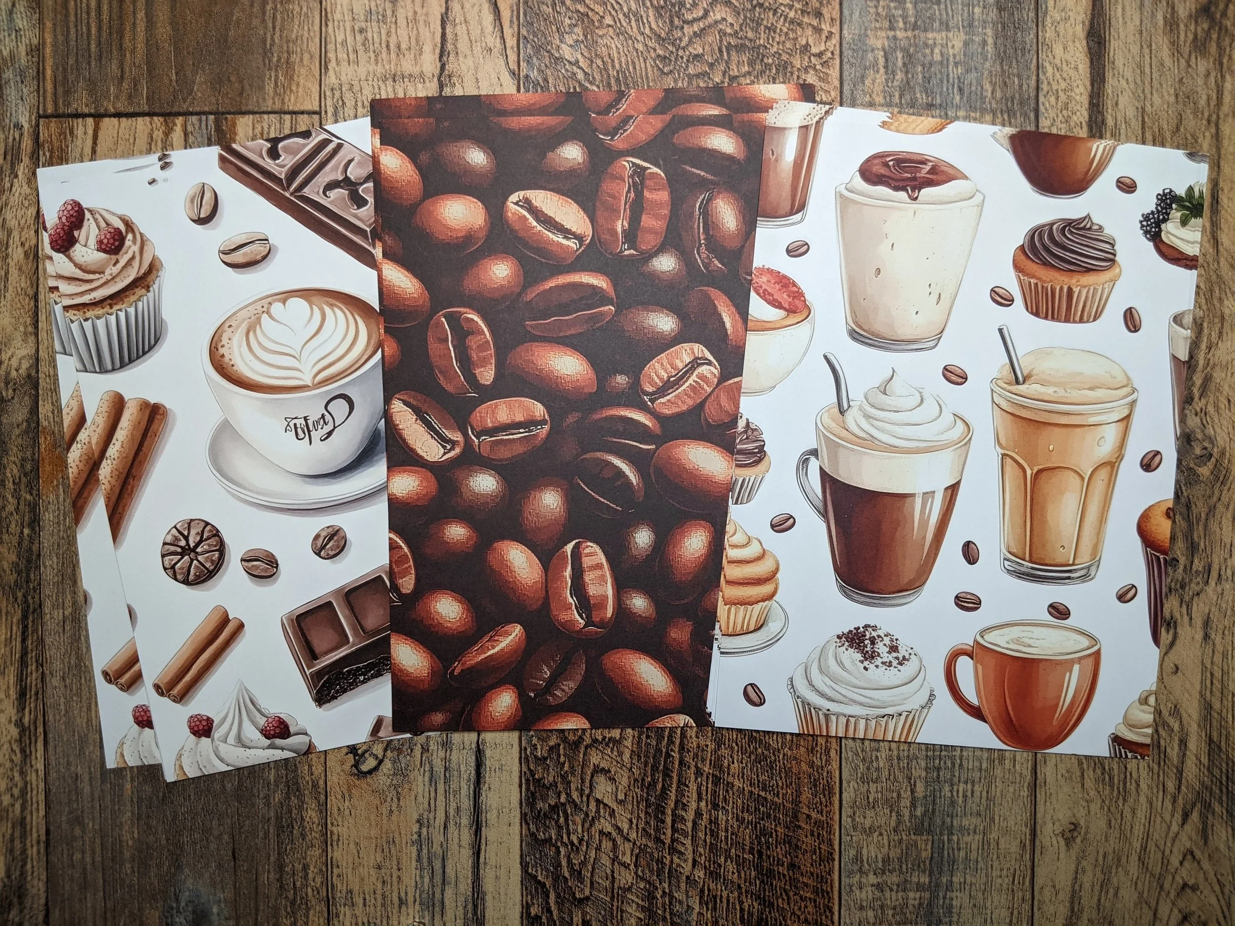 The Coffee House: Illustrative treats and beans for your cozy-themed spreads.