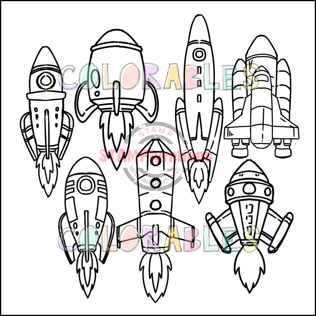 Big Rockets - Colorables