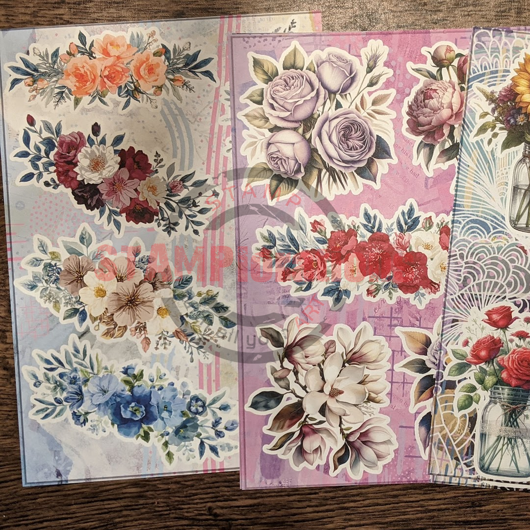Floral Parade Ephemera Cut-Outs
