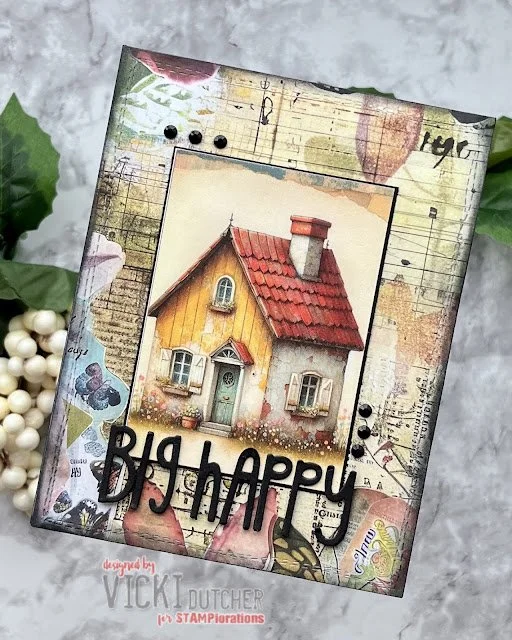 Botanical, Whimsical Houses ATC, Skinny Sentiments.jpg