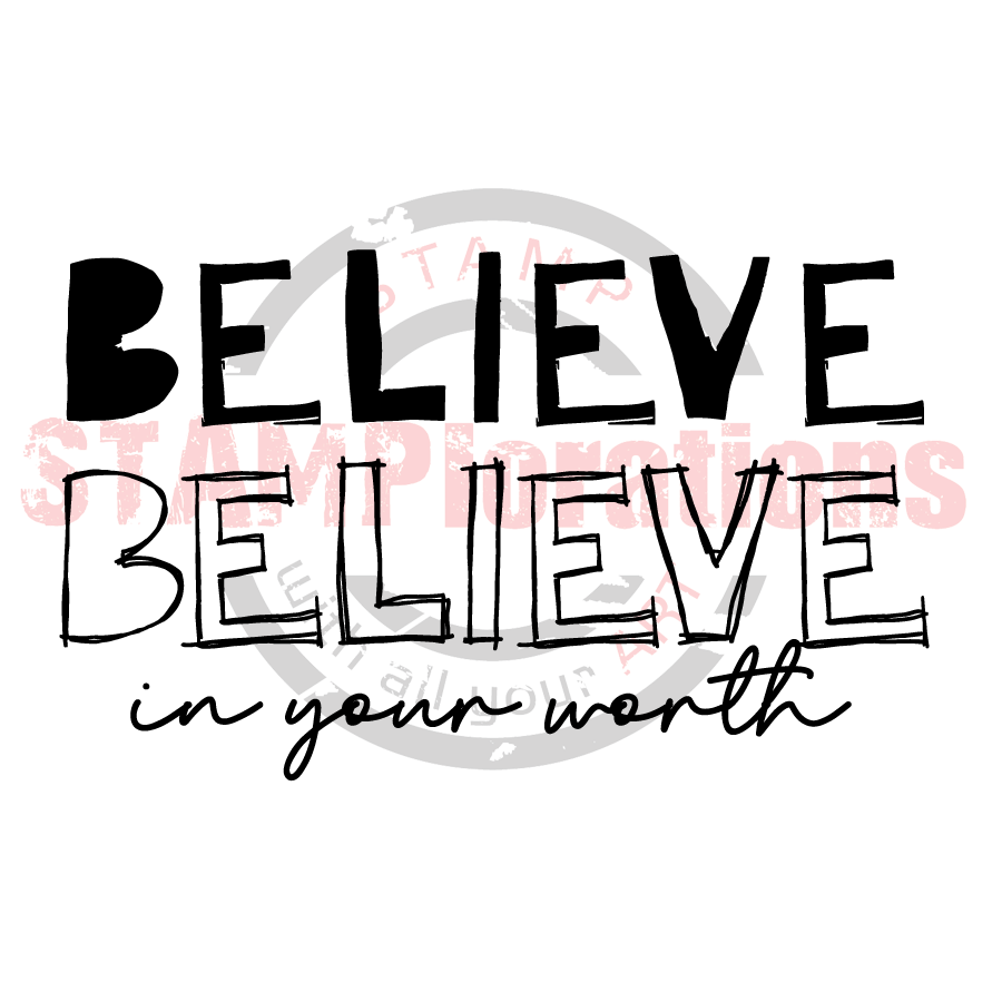 Simple Expressions: Believe Clear Stamps