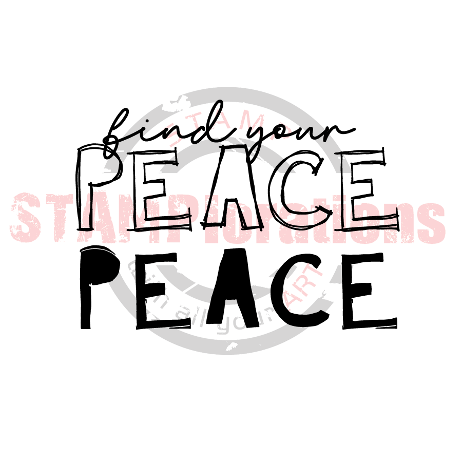 Simple Expressions: Peace Clear Stamps
