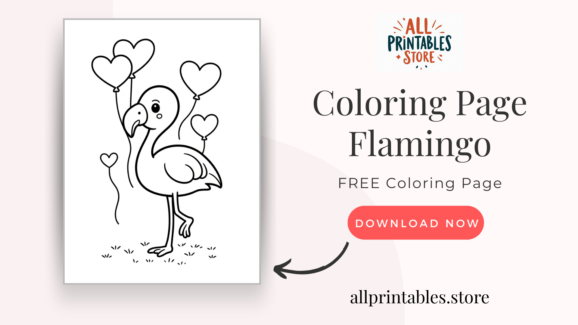 Coloring Page - Flamingo FREE Coloring Page