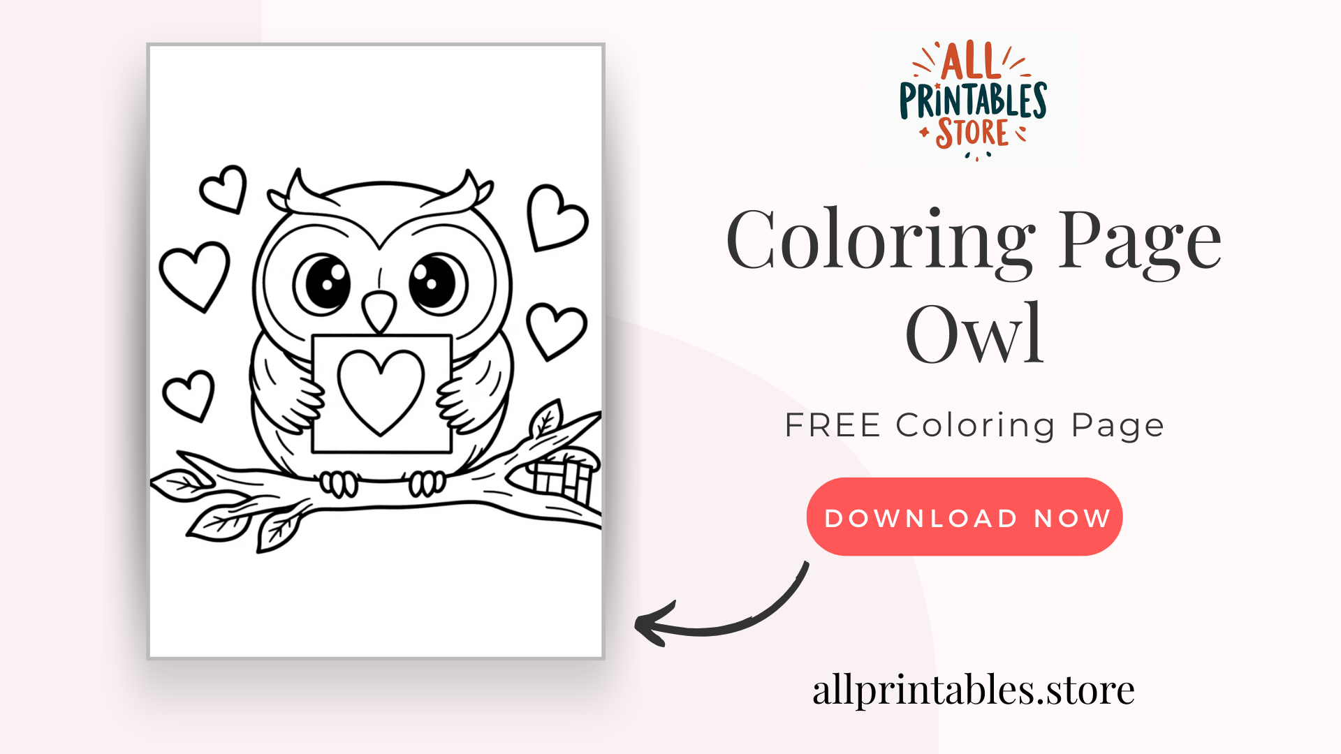 Coloring Page - Owl FREE Coloring Page