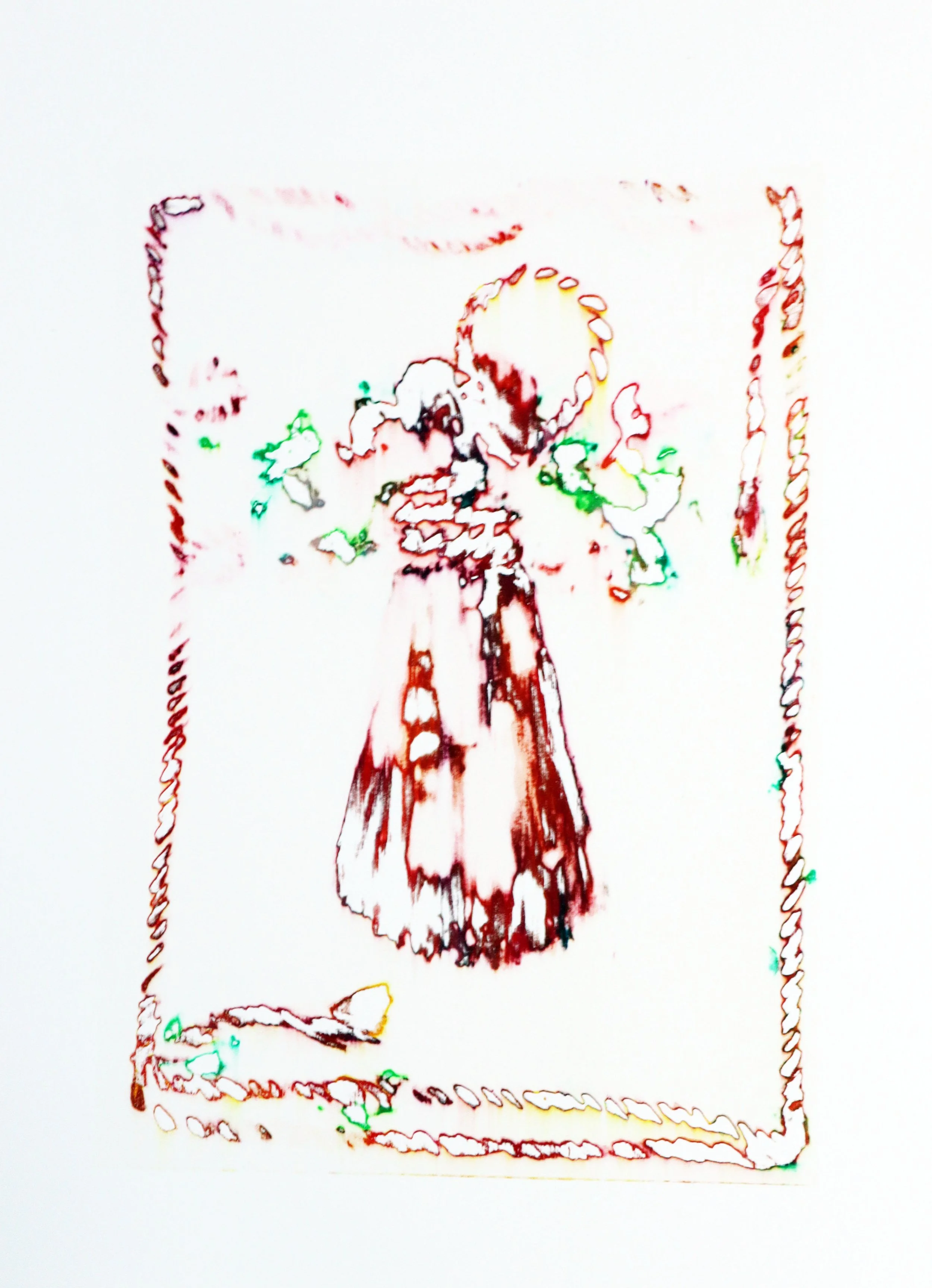 Festoon in Red (pale), 2025