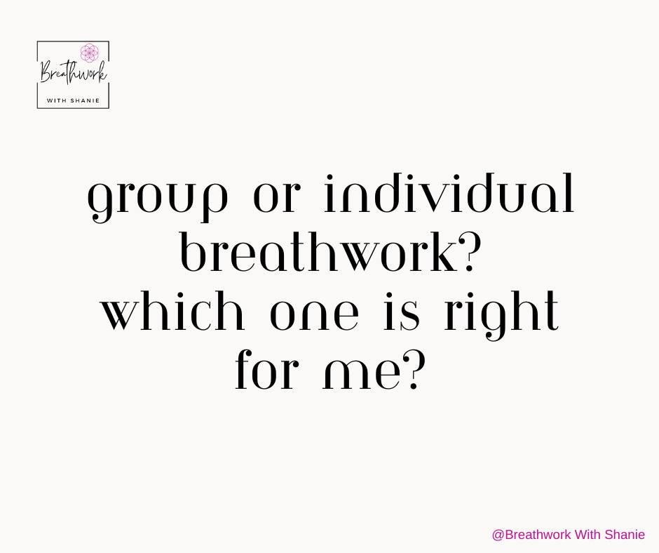 A common question I get from people who are exploring which Breathwork path to go down is - will Group or an Individual Breathwork session be a better fit for me? Ultimately there is no clear answer to this question and whichever path you choose, you