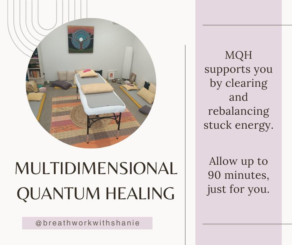 Multidimensional Quantum Healing supports the whole person including body, mind, emotions and spirit creating many beneficial effects. 

By releasing stuck energy and emotions - triggers, reactions, physical and emotional pain are lessened or complet