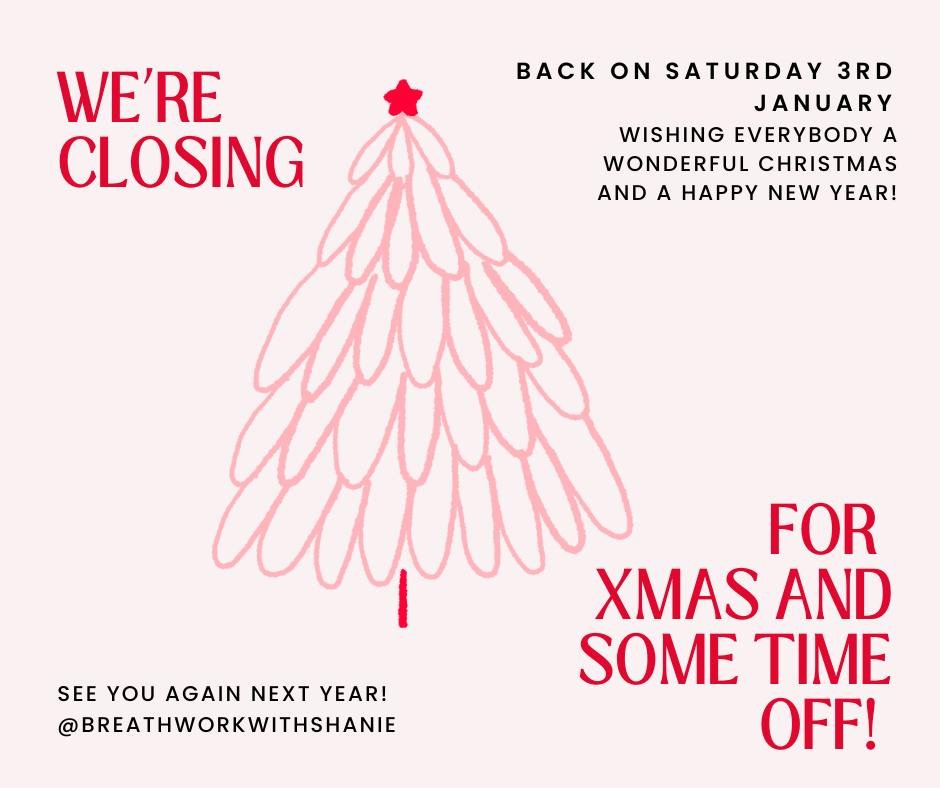As Christmas approaches, I&rsquo;m sending peace, love and gentle breaths to each of you 🌲.
May this season meet you exactly where you are &mdash; whether it&rsquo;s quiet, full, tender or joyful.

I&rsquo;ll be taking some time away from 27th Decem
