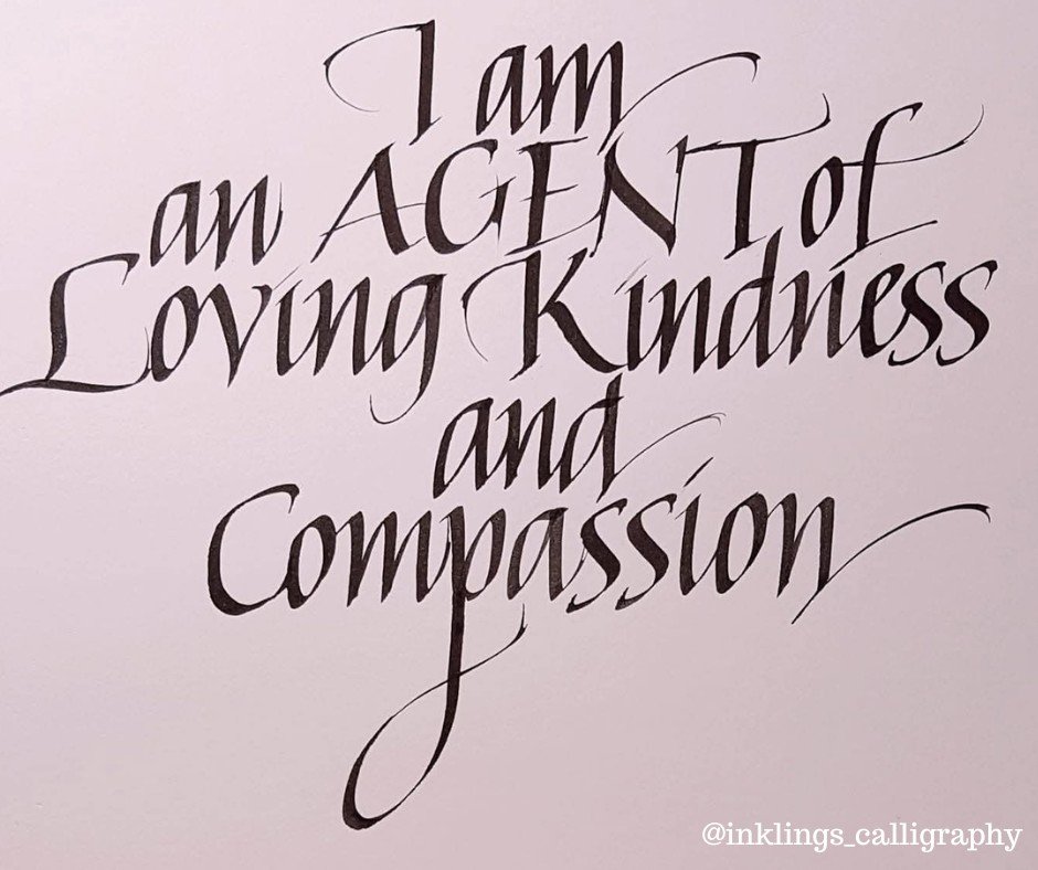 There&rsquo;s something so powerful about words when they&rsquo;re felt&hellip; and even more so when they&rsquo;re created with intention.

This beautiful piece was created by my sister-in-law Gaye, the hands and heart behind @inklings_calligraphy &