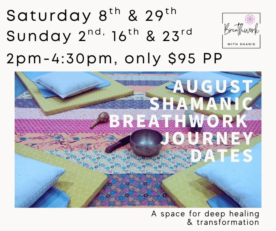 Ready to reconnect with yourself?

August's intimate Shamanic Breathwork Journeys are now open for booking.

🌿 Meet Your Heart (with ceremonial cacao &amp; journalling)
🌿 Honour Your Inner Child
🌿 Connect with Your Higher Self
🌿 Call in Abundance