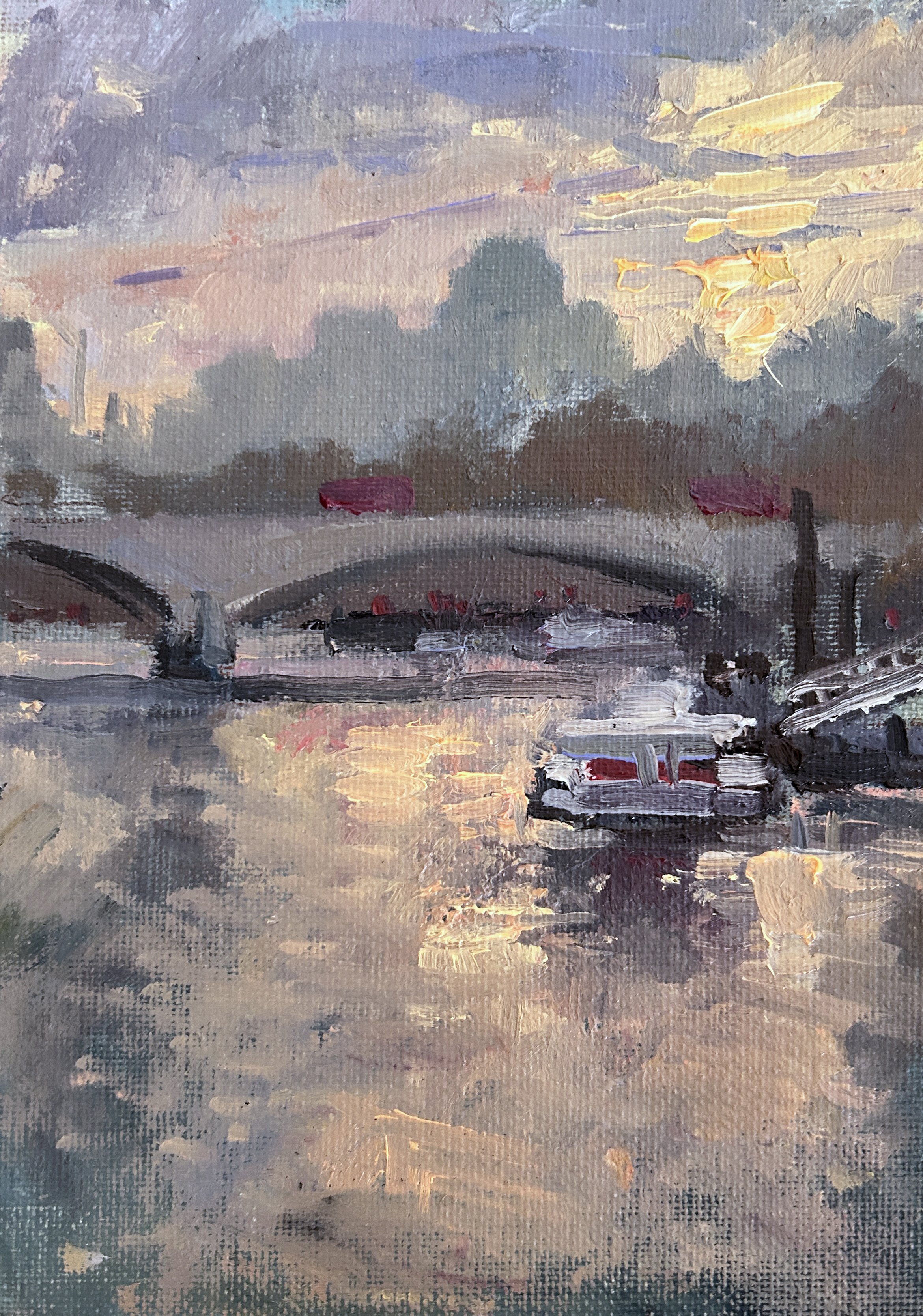 Northbank sunset (sold)