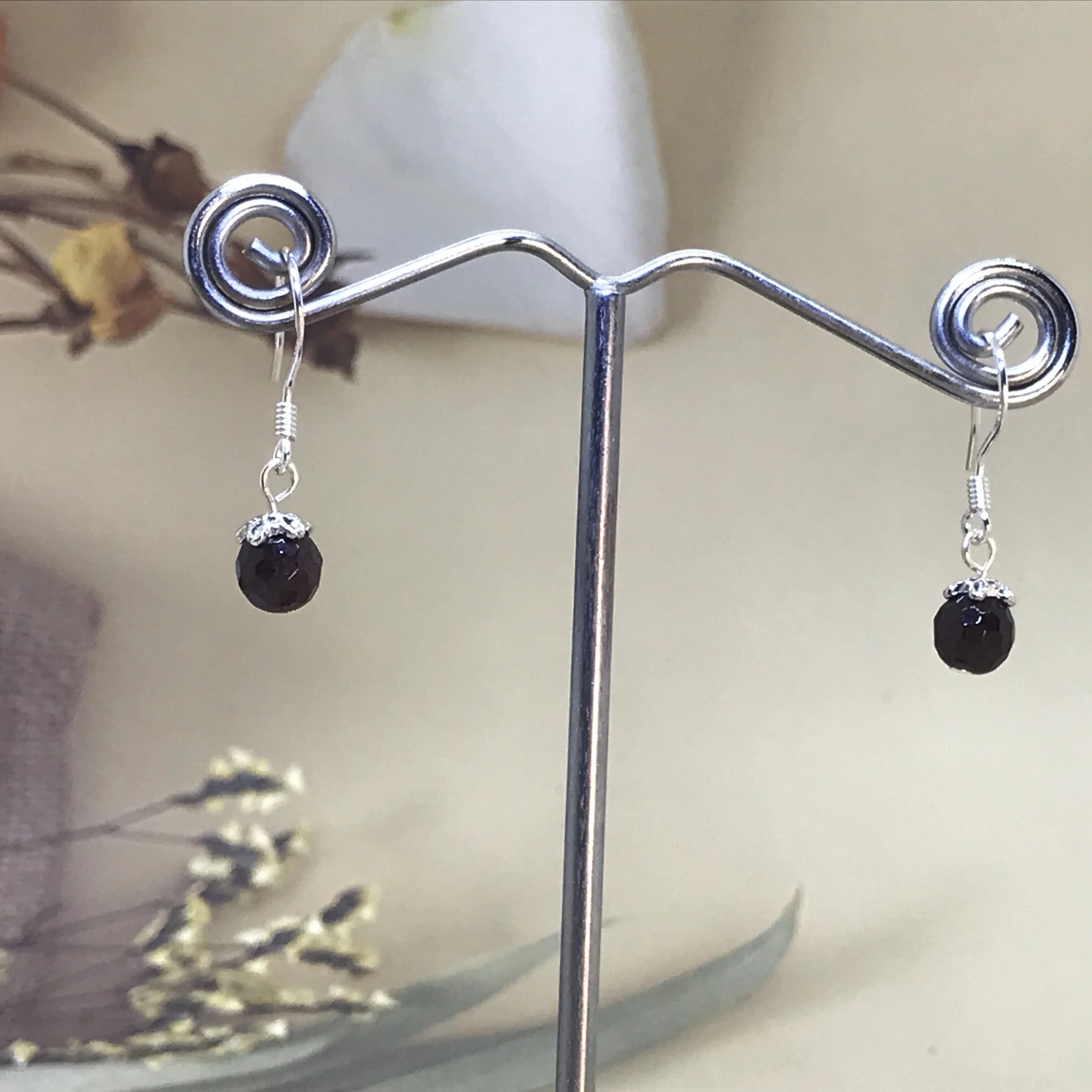 GARNET EARRINGS ON SHEPHERD HOOKS 2.jpg