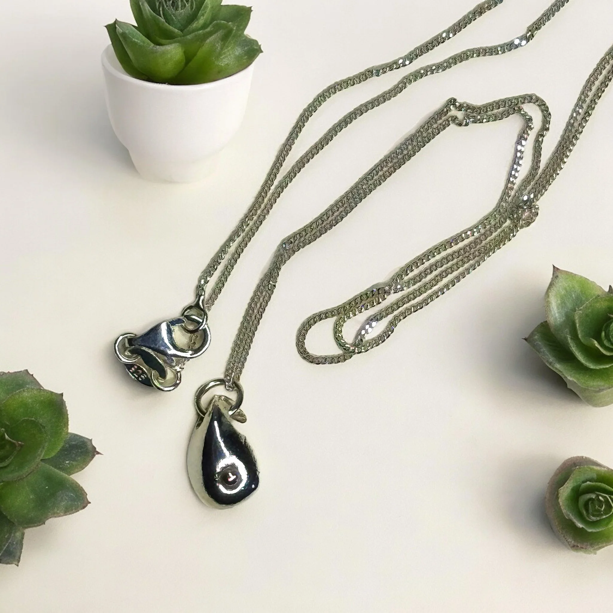 Silver ingot with gold nugget