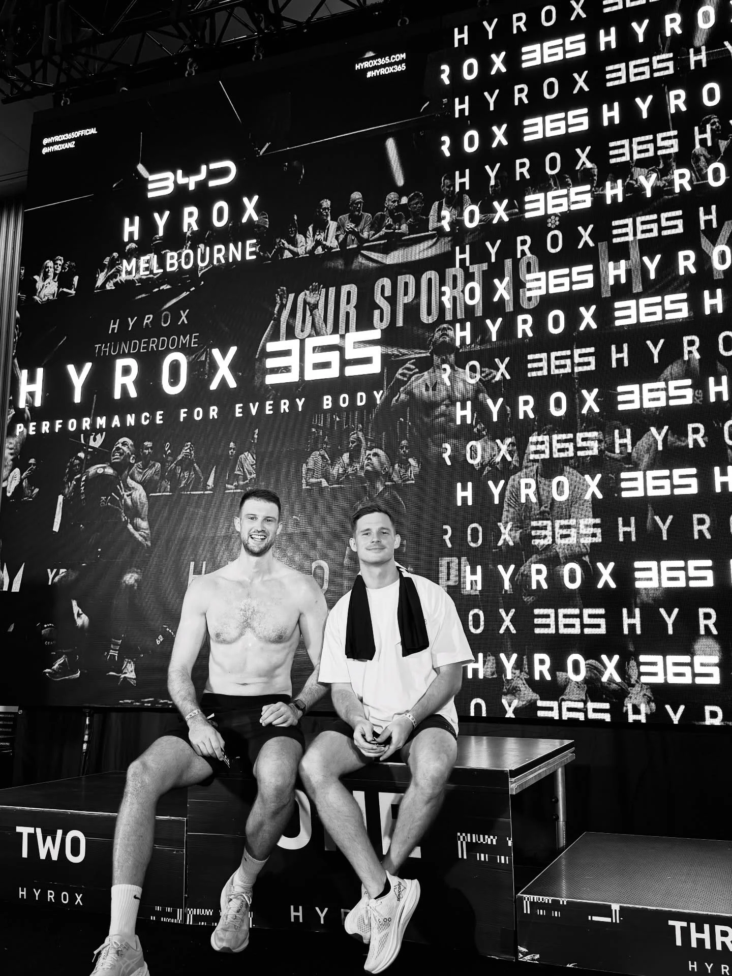 Hyrox Melbourne weekend was one for the books 💪🏼
Crazy buzz running around Melbourne with @ethelsimoni &amp; @aiden_megens before killing ourselves all in the name of fun 😅

Time to find the next event to train for 👀 

#hyrox #hyroxapac #melbourn
