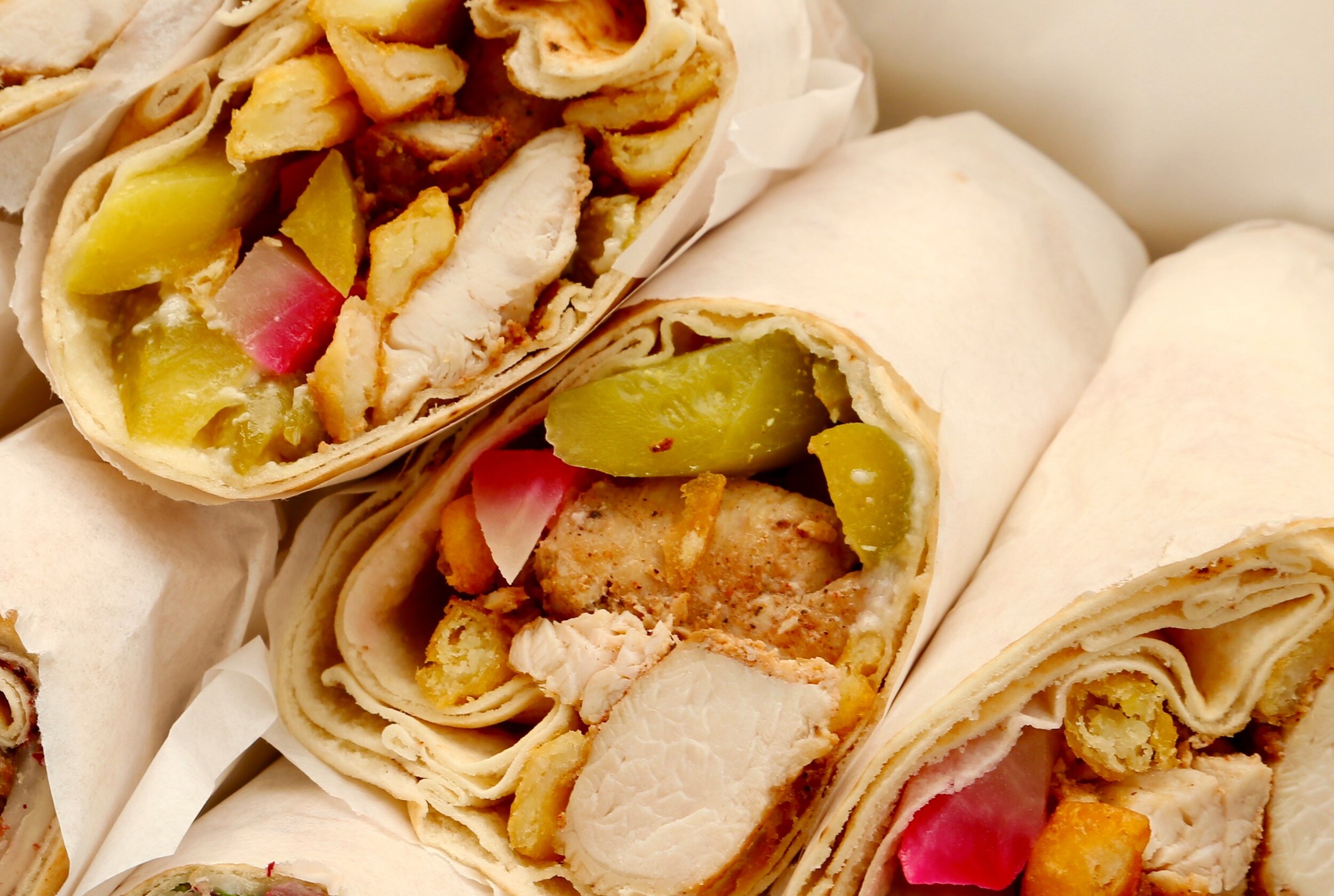 Chicken Tawouk Pita Roll