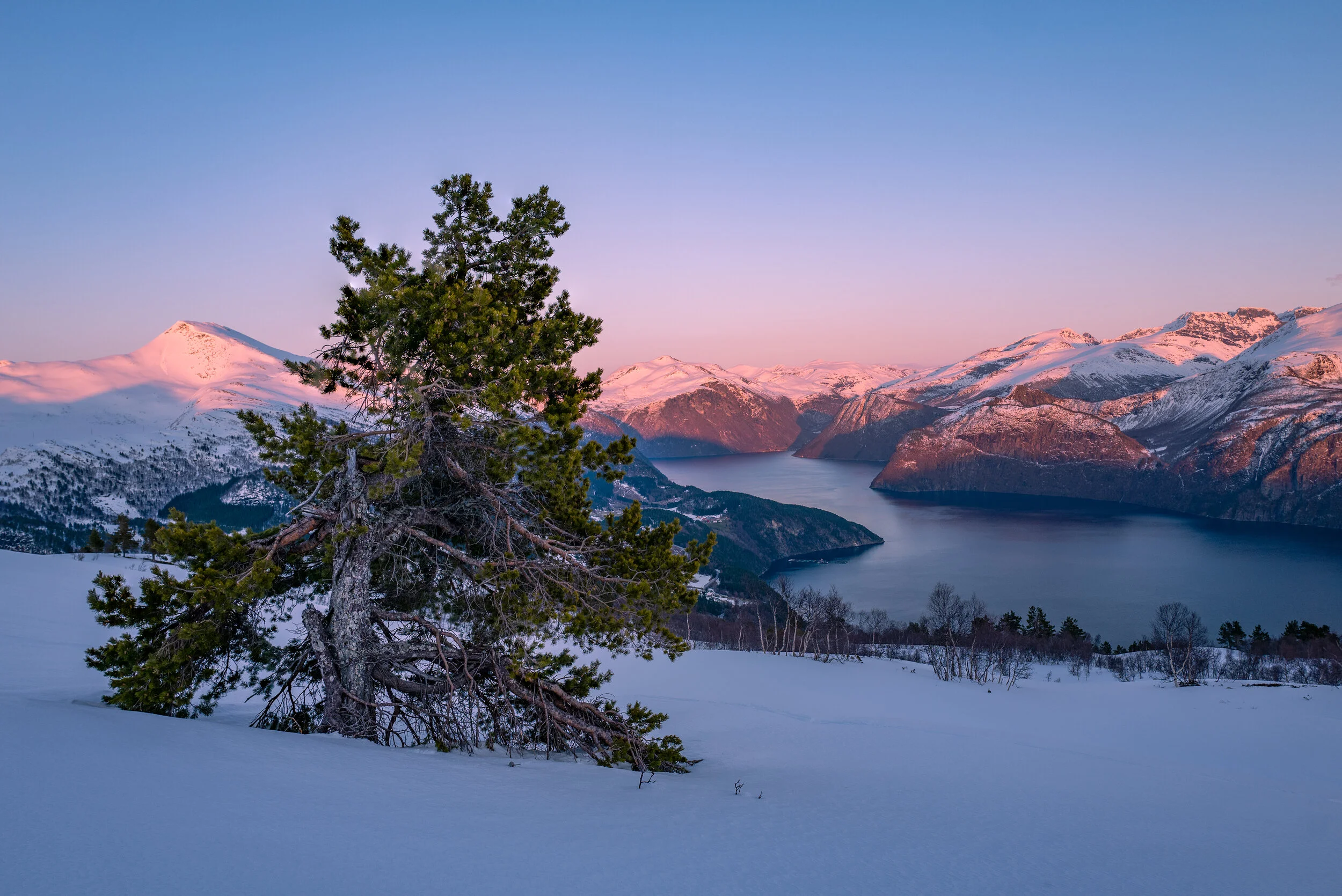 Solnedgang på Ansokhornet