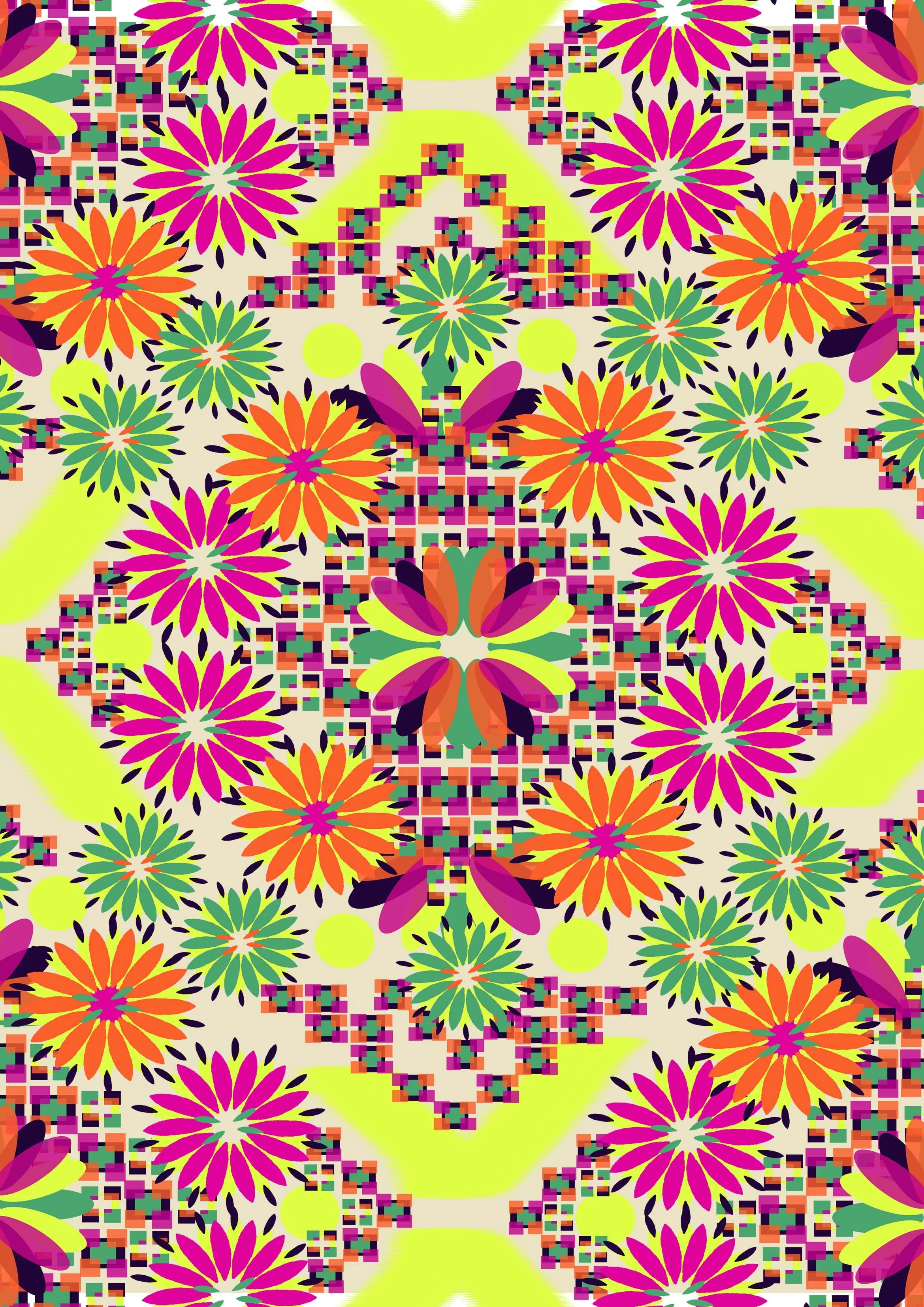 Diamond Geometric Floral 