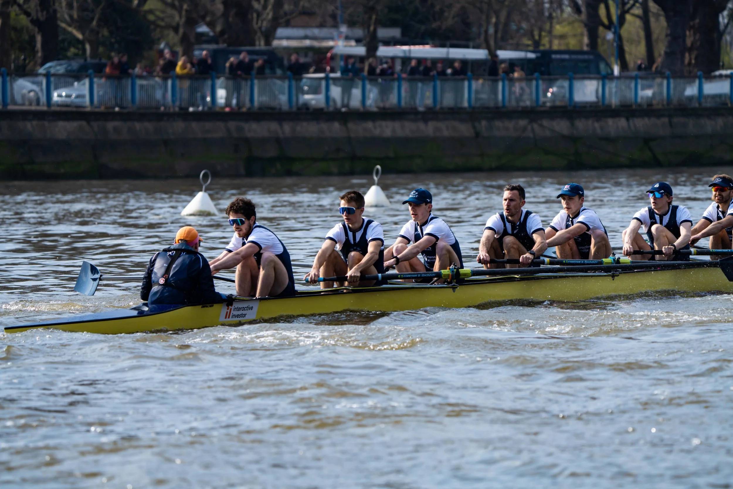 Oxford University Mens Lightweight Team at the Lightweight Boat Race 2022