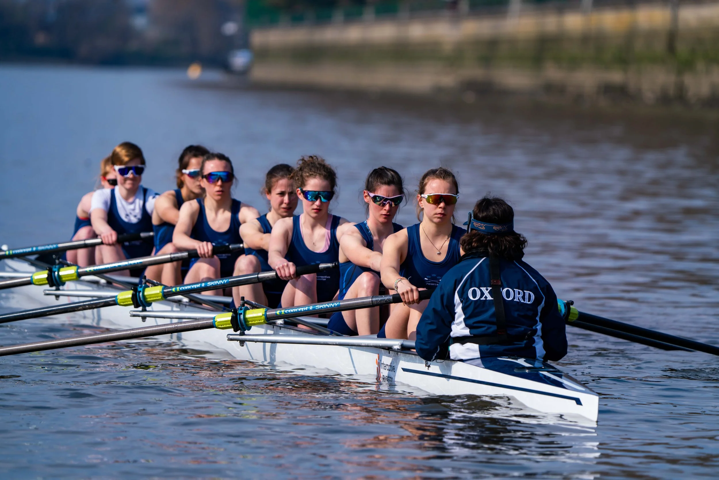 Oxford University Womens Lightweight Team at the Lightweight Boat Race 2022