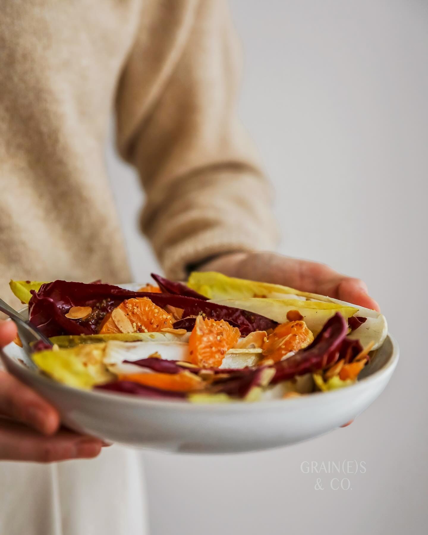 &bull; RADICCHIO &amp; CLEMENTINE SALAD &bull; I&rsquo;ve eaten this salad just about every other day since December. It&rsquo;s got it all: crunchy &amp; lightly peppery chicory and radicchio leaves, sweet juicy clementines, toasty almonds &amp; a l