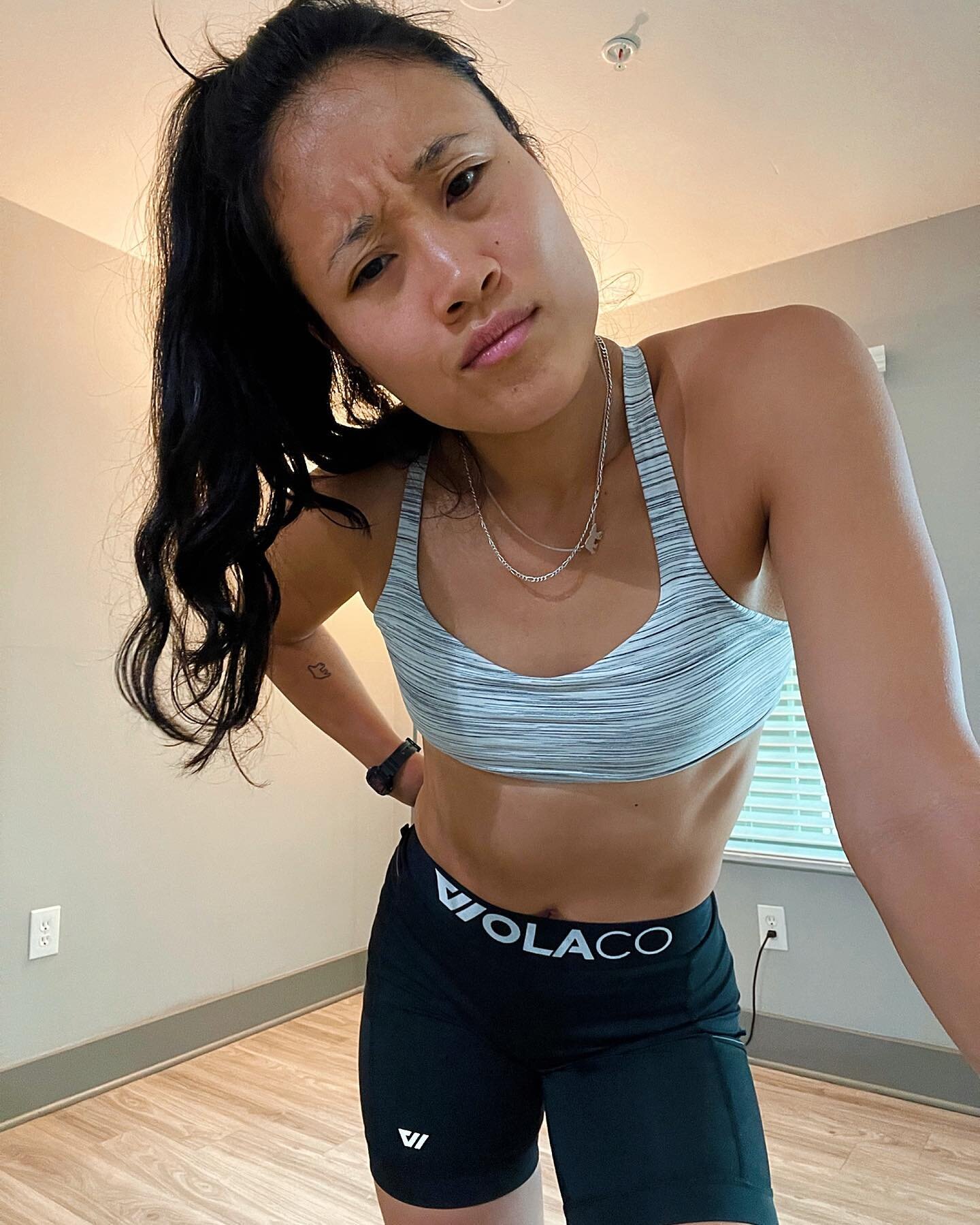 Uhm. Excuse me. Did I hear negative self talk coming from you??? 

Get that outta here. 
 
How we speak to ourselves is important. All the effort and hard work should be because we love our body. 

Fitness and exercise should not be about punishment.