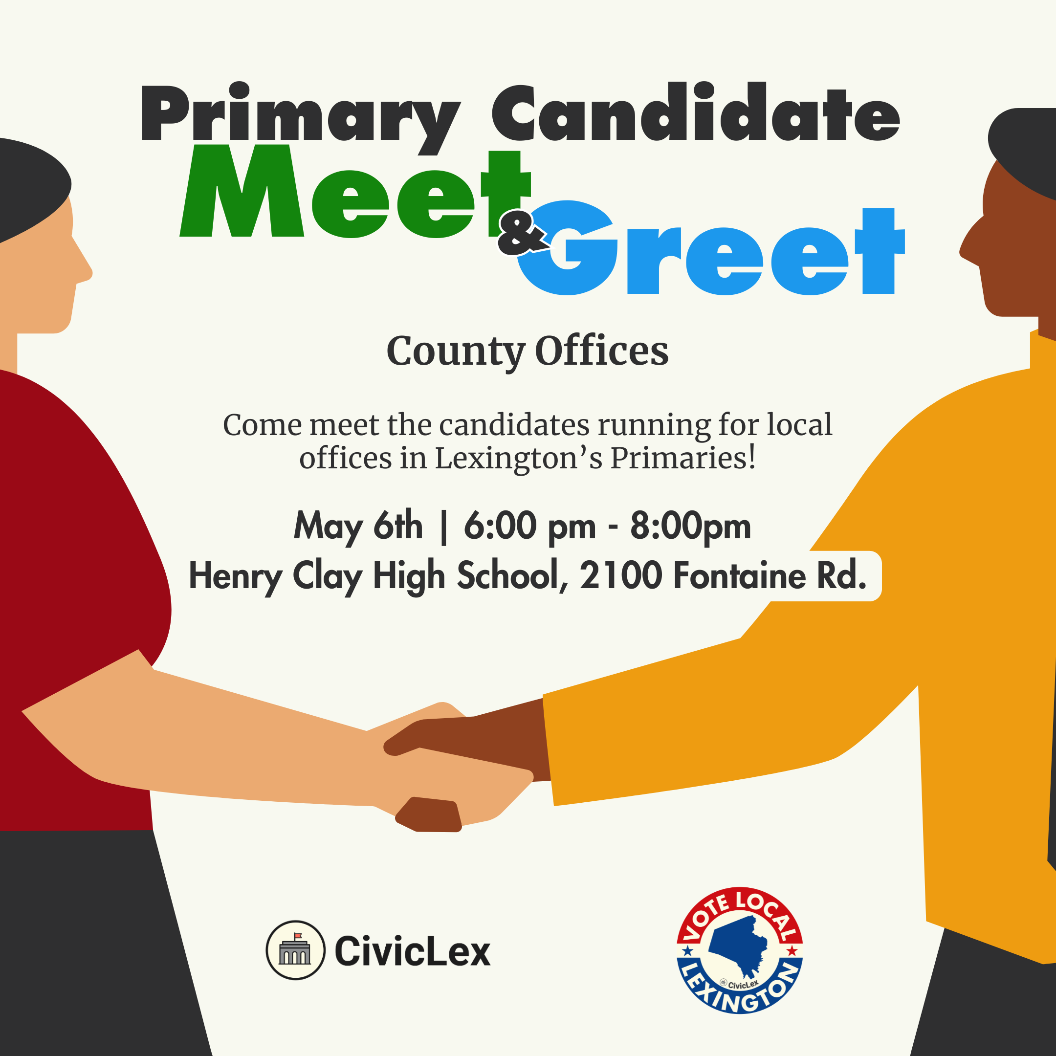 Primary Candidate Meet & Greet: County Offices