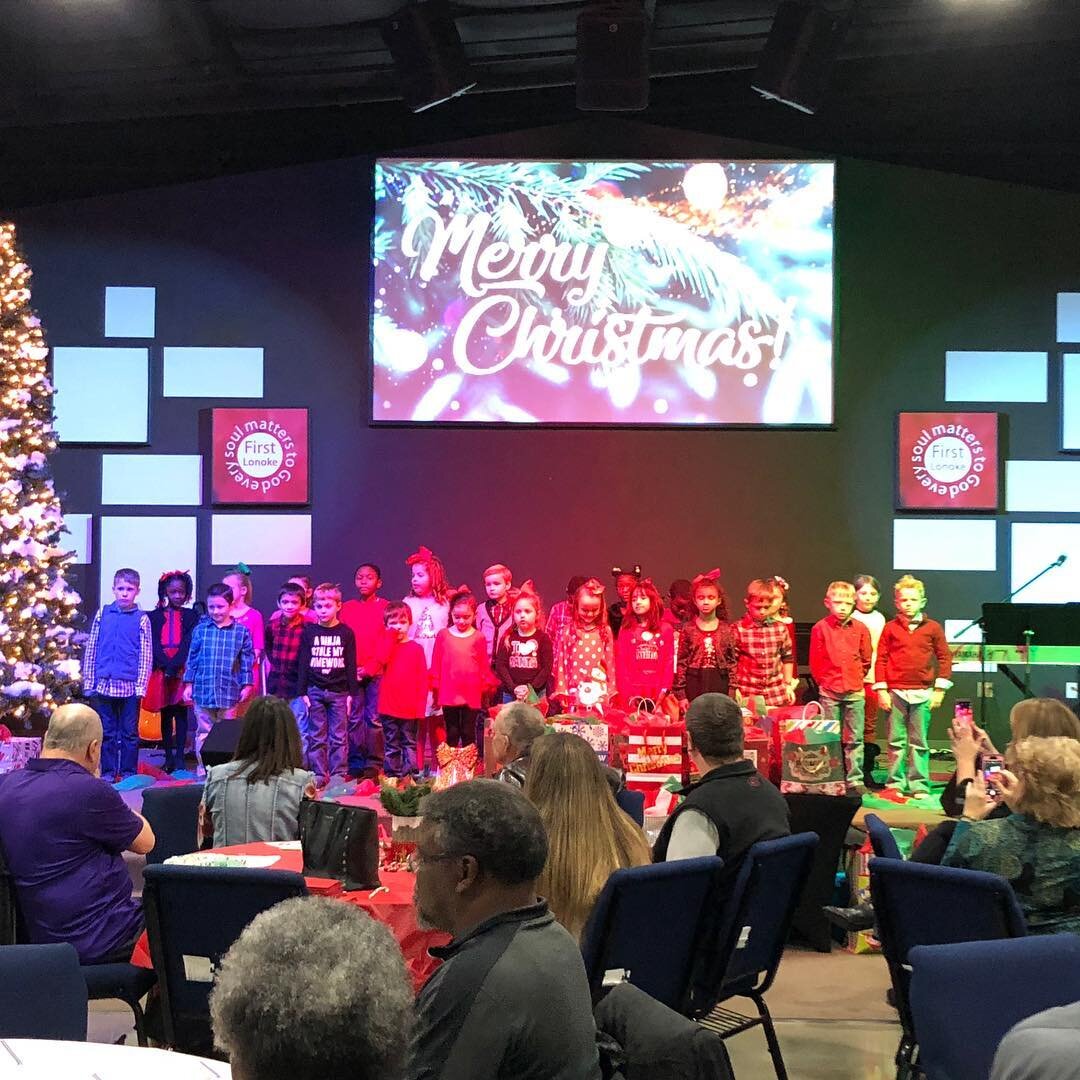 Our Christmas lunch at @firstlonoke was so much fun! Great food! Door prizes! Wonderful singing from @lonoke_schools Great conversation with members and guests! Thank you Hannah Harris for making it a great event! Thanks to the Chamber board and all 