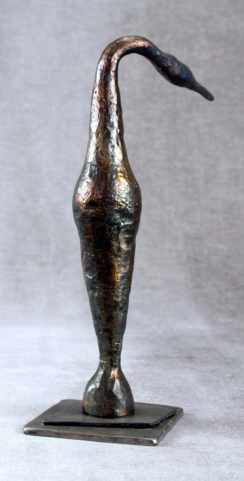 Attend (Egret)Forged and fabricated steel, wax, torch painted
SOLD