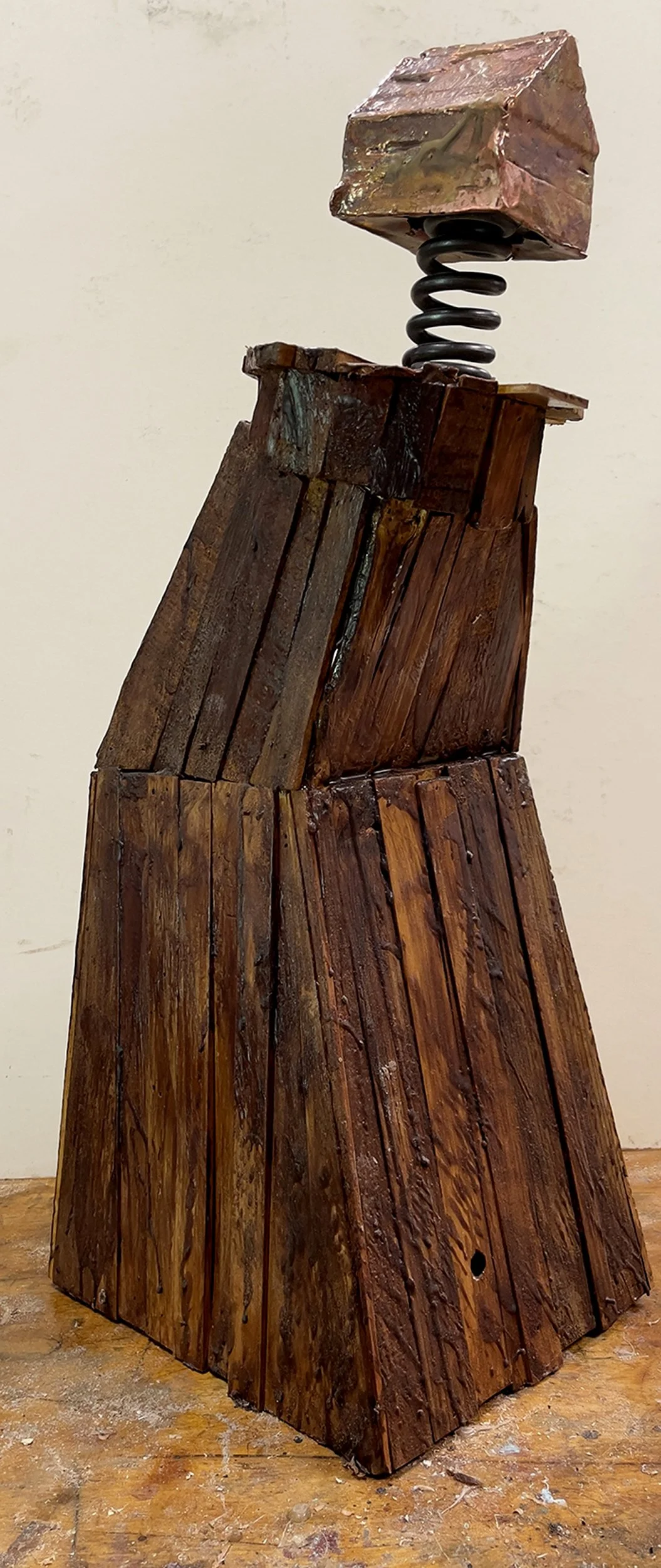 High House (alternate view)
wood, shellac, wax, spring, electroformed copper