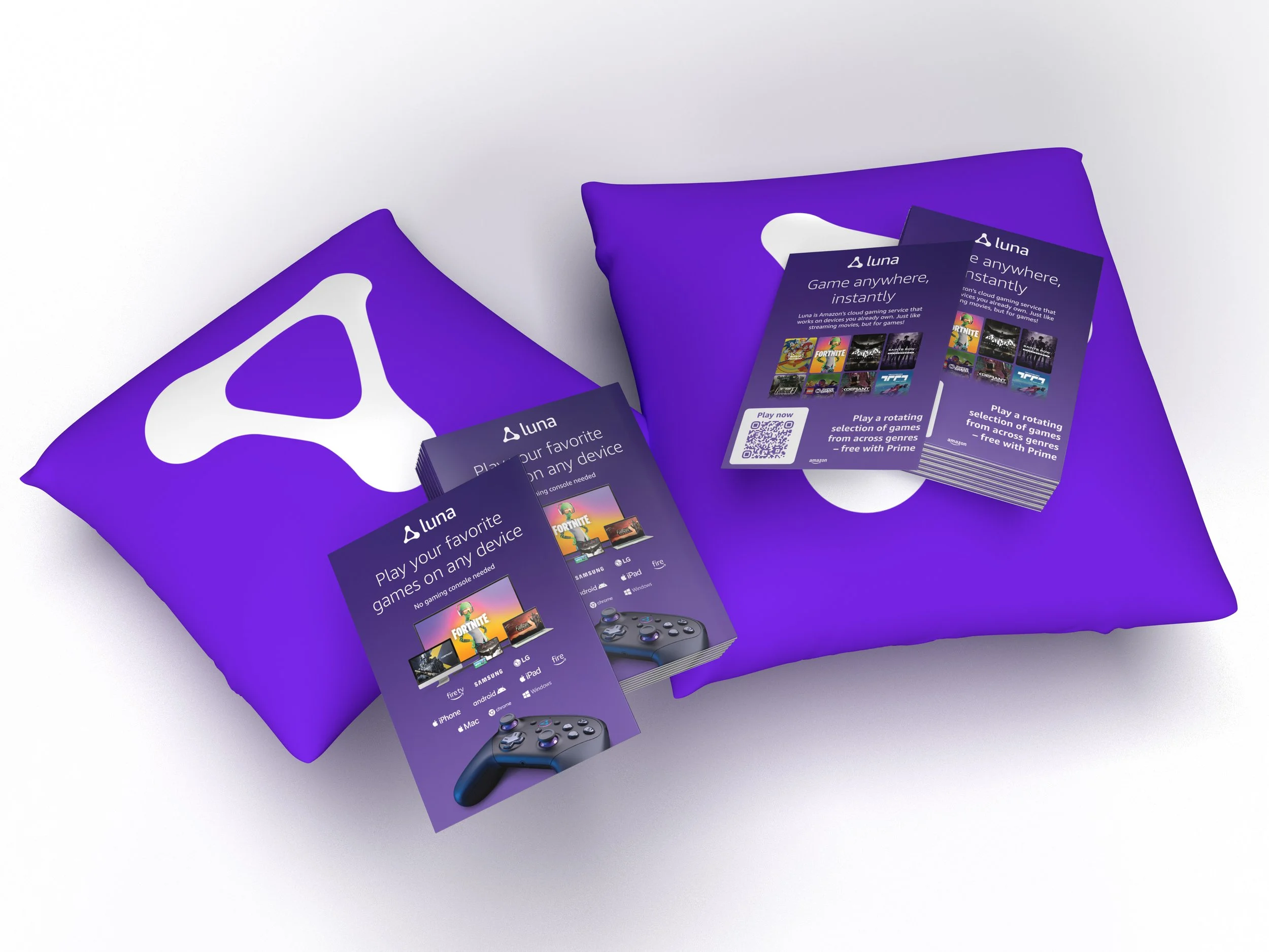 Printed materials for distribution with QR code scanning