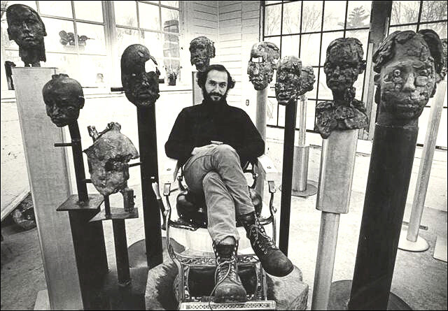 Rosengarten at Way's Mills studio, c. 1973. 
