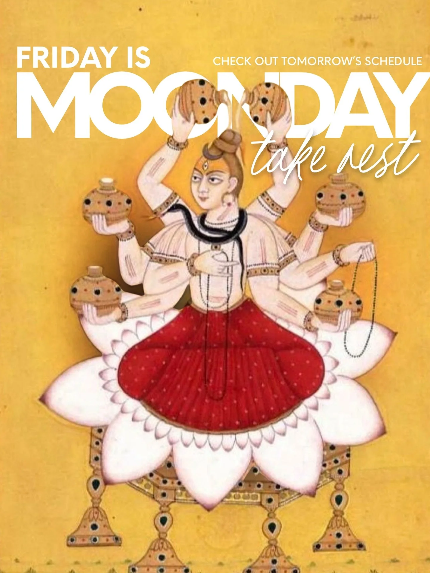 Tomorrow is Monday, so our morning Mysore classes in Wynwood will be canceled! Our @kinoyoga Mysore workshop will be happening as usual at 8:30 am. Check out our schedule for tomorrow:

Wynwood / Overtown:

- workshop: 8:30 AM-10:30 AM EDT
Pop-up Mys