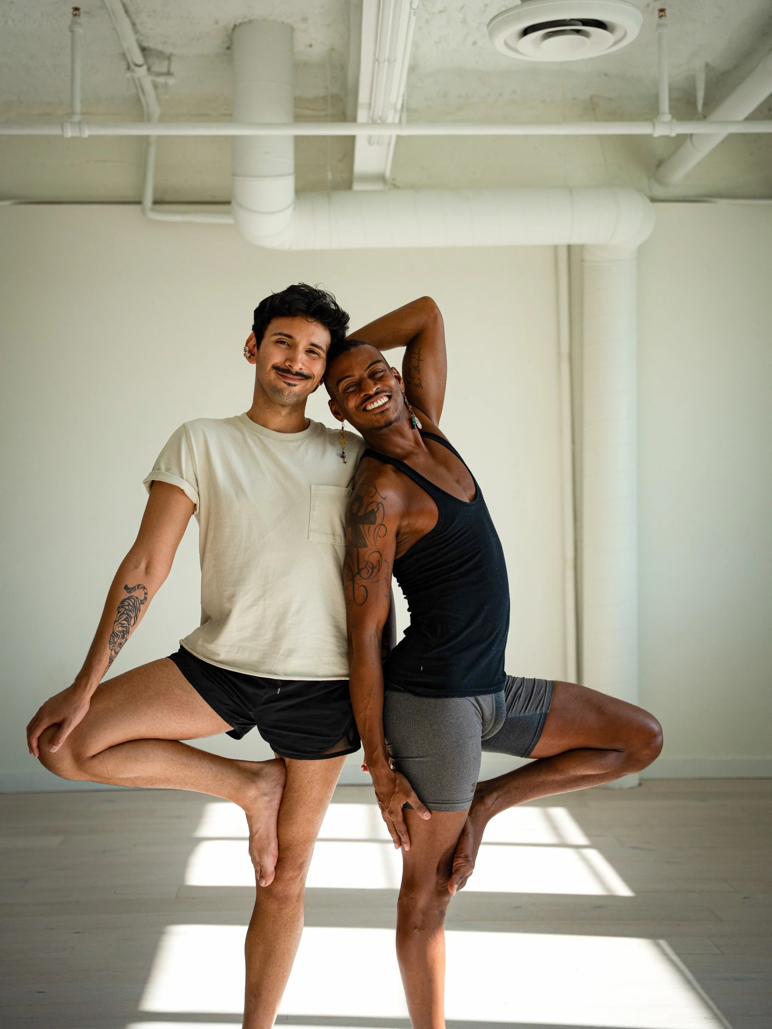 🌈 Pride Edition: The Queer Yoga Club 🌈

Join us this Saturday, June 27th at 12:30 PM for a special Pride Month gathering centered on rest, connection, and community.

This month, Jamaal and Edgar will be teaching together, offering a nourishing Yin