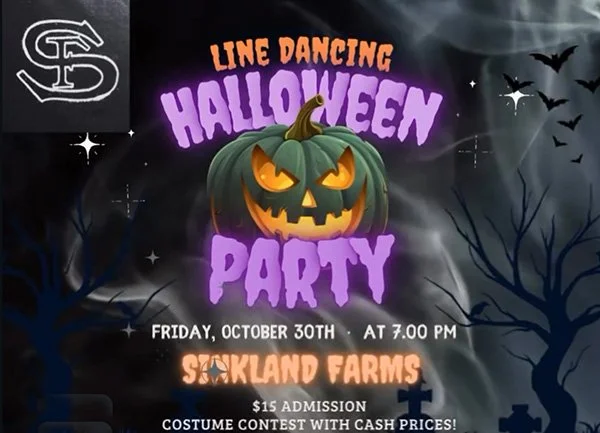 Line Dancing Halloween Party at Sinkland Farms!